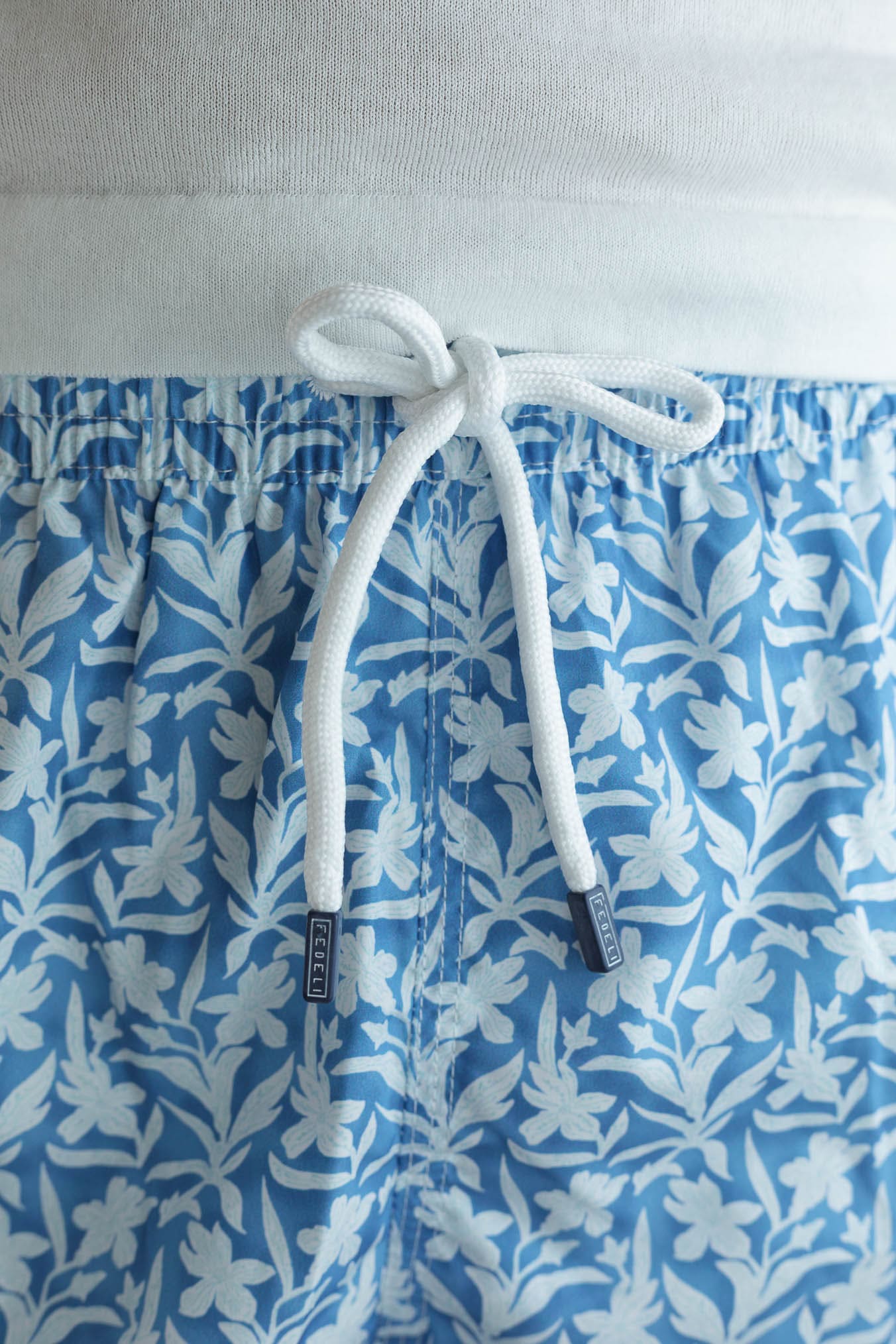 FEDELI Costume da Bagno Madeira Fantasia Blu