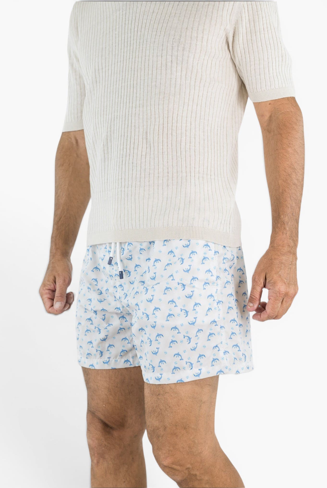 FEDELI Costume Mare "Madeira" Delfini Blu