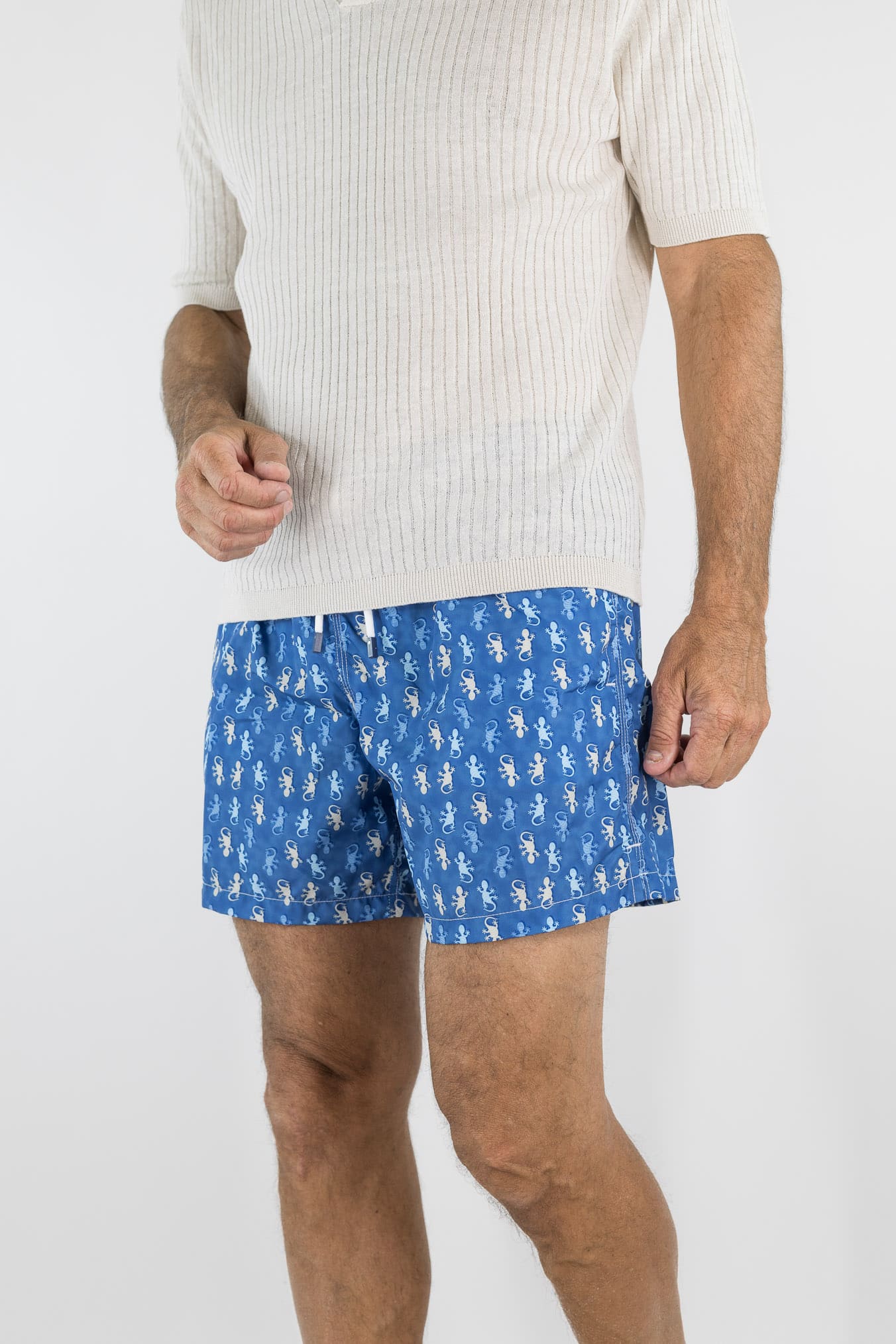 FEDELI Costume Mare "Madeira" Gechi Blu/Bianco