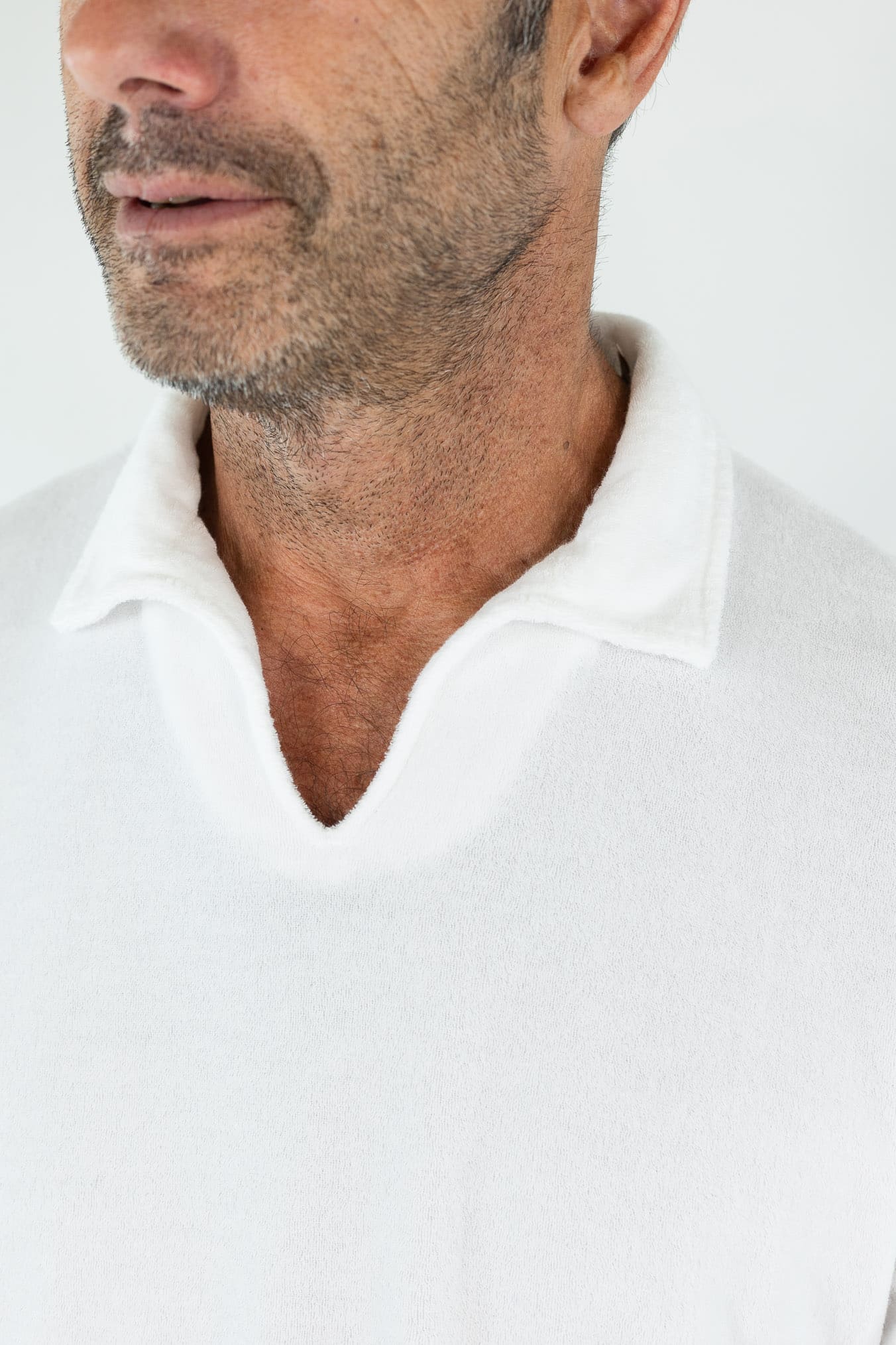 FEDELI Polo Skipper Spugna "Peter" Bianco