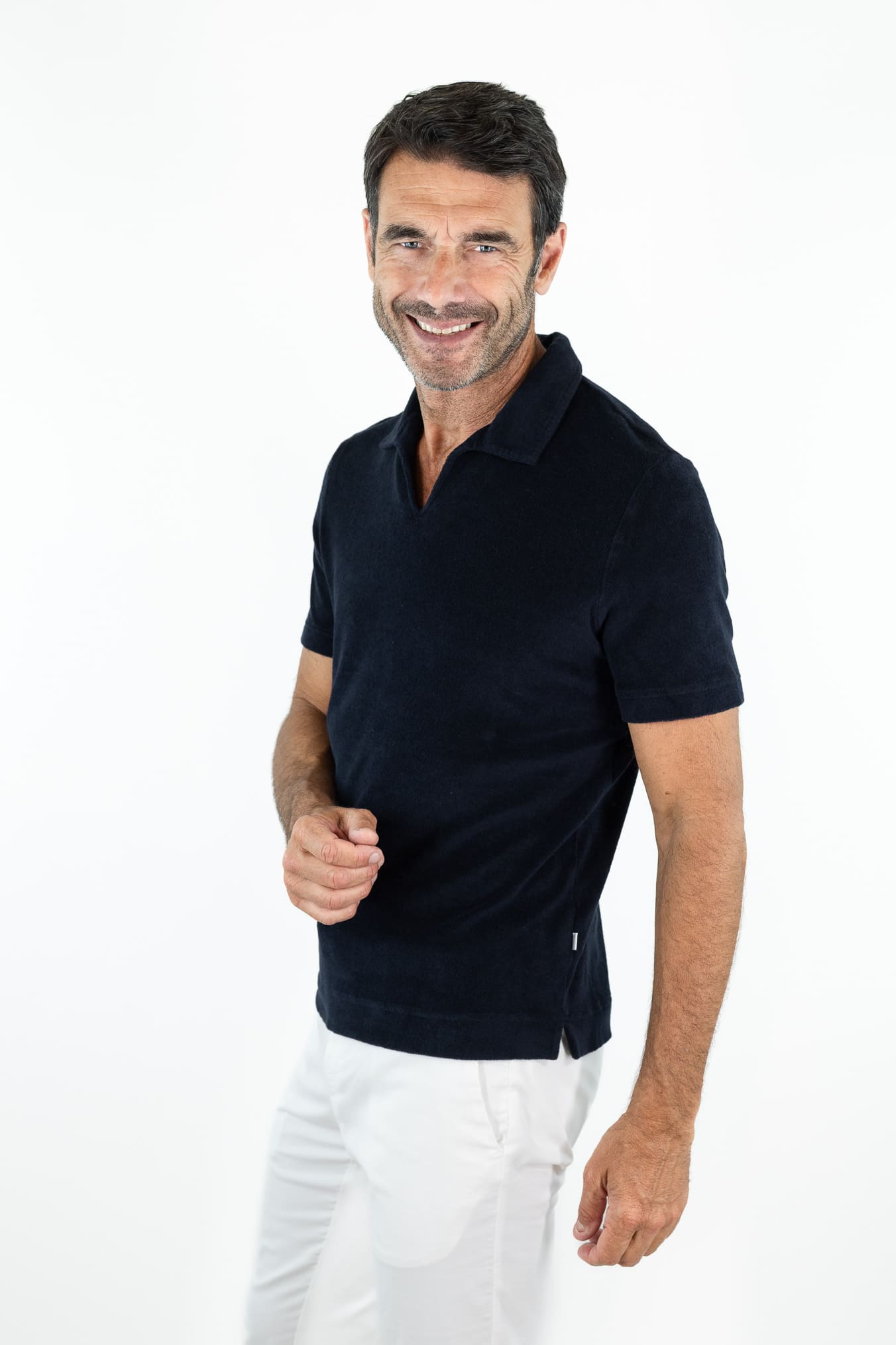 FEDELI Polo Skipper Spugna "Peter" Blu Scuro