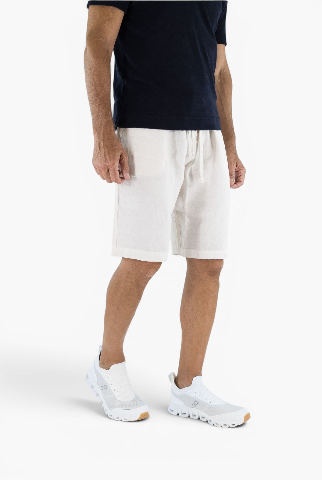 FEDELI Bermuda Lino "Vico" Panna
