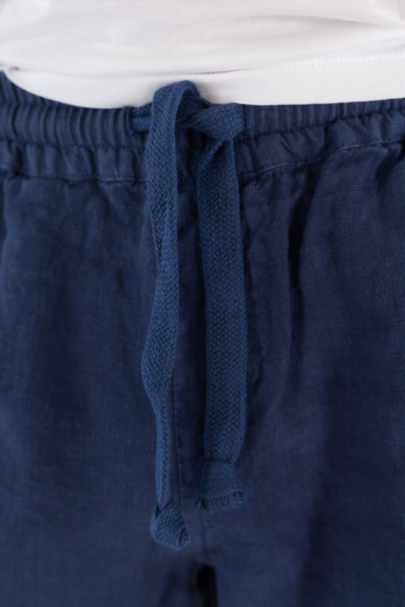 FEDELI Bermuda Lino "Vico" Blu
