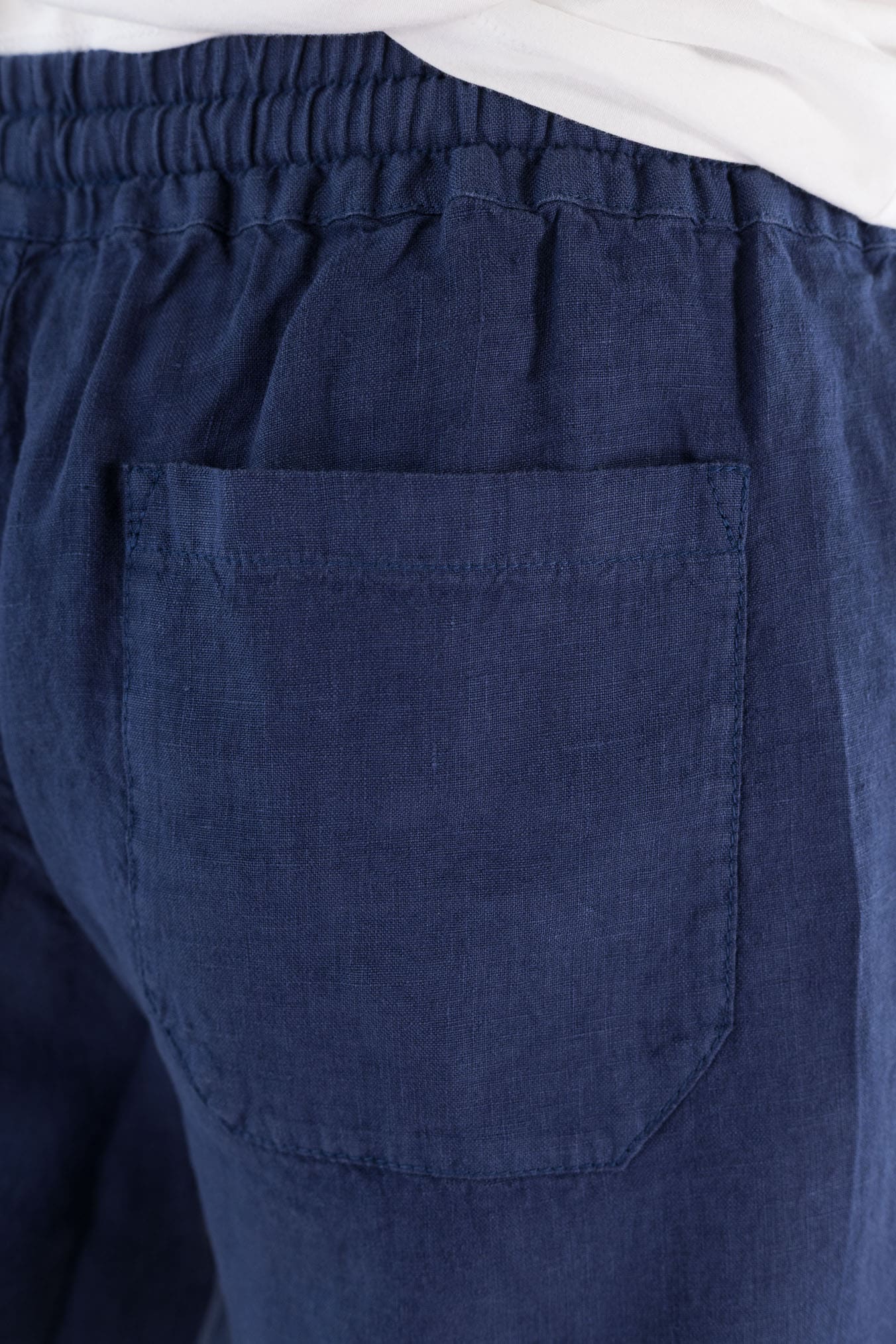 FEDELI Bermuda Lino "Vico" Blu