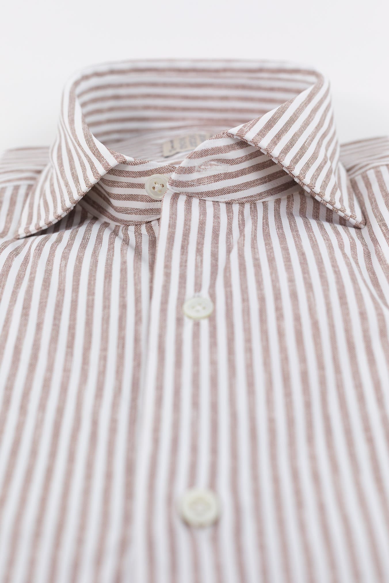 FFF Camicia Active Microfibra Stretch Righe Tortora