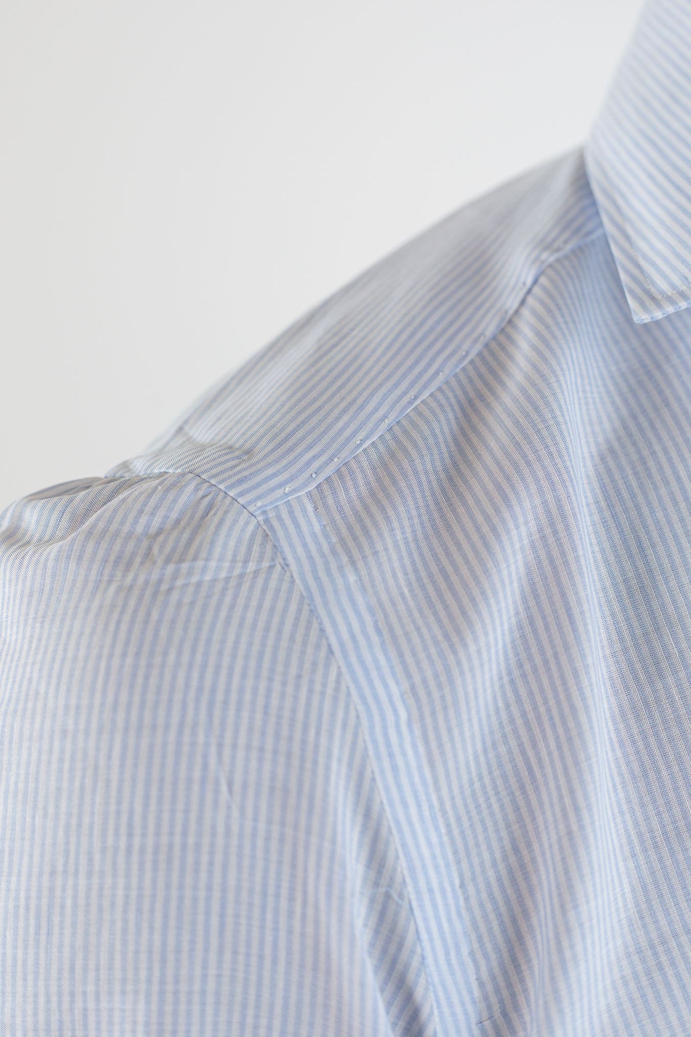 FINAMORE Camicia Napoli Tessuto Riva Righe Azzurre