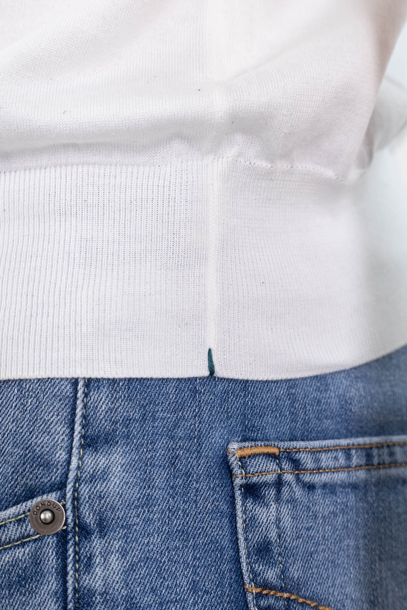 FIORONI Polo Skipper Collo Calciatore Bianco