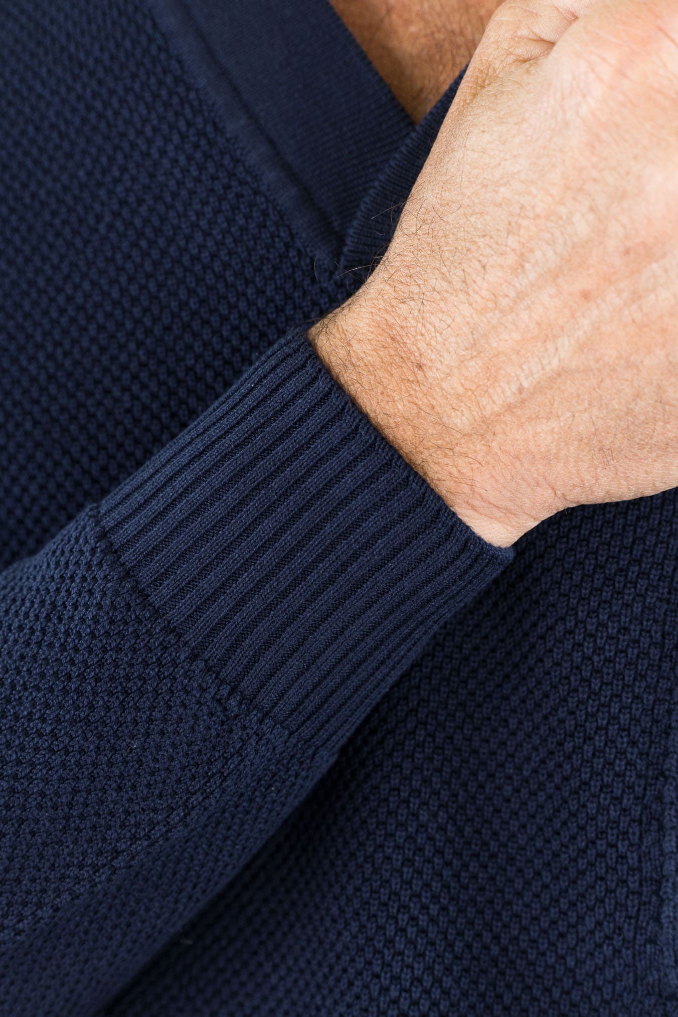 FIORONI Polo Collo Calciatore Piquet Blu