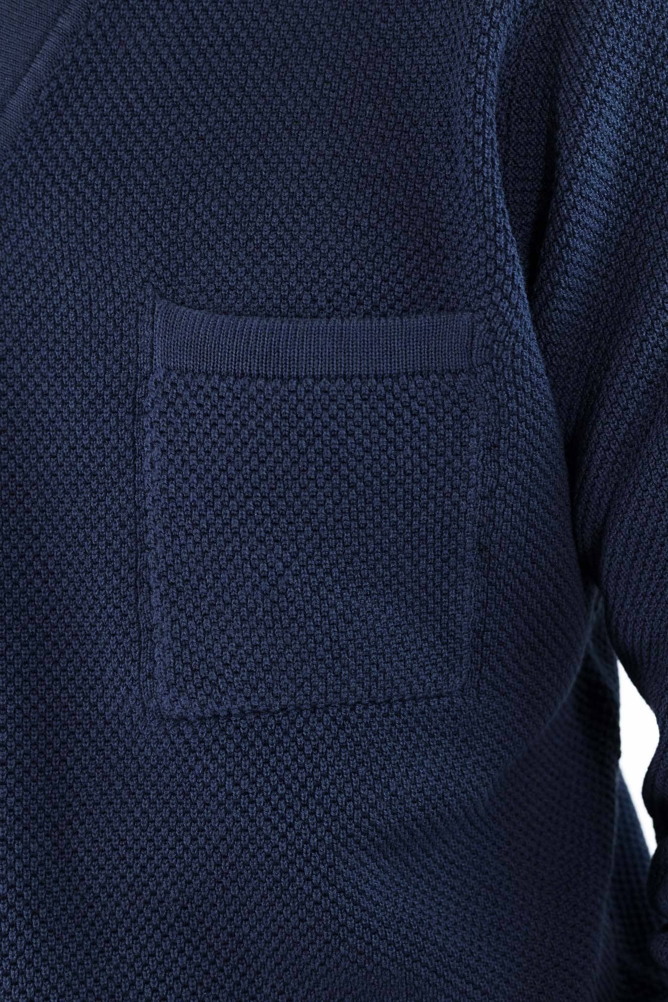 FIORONI Polo Collo Calciatore Piquet Blu