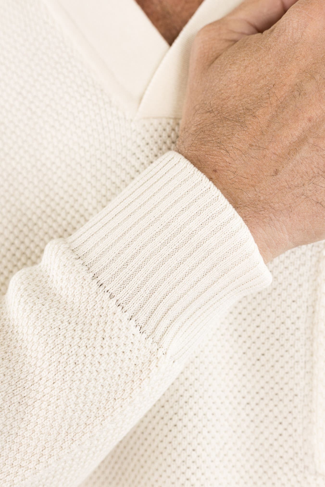 FIORONI Polo Collo Calciatore Piquet Bianco