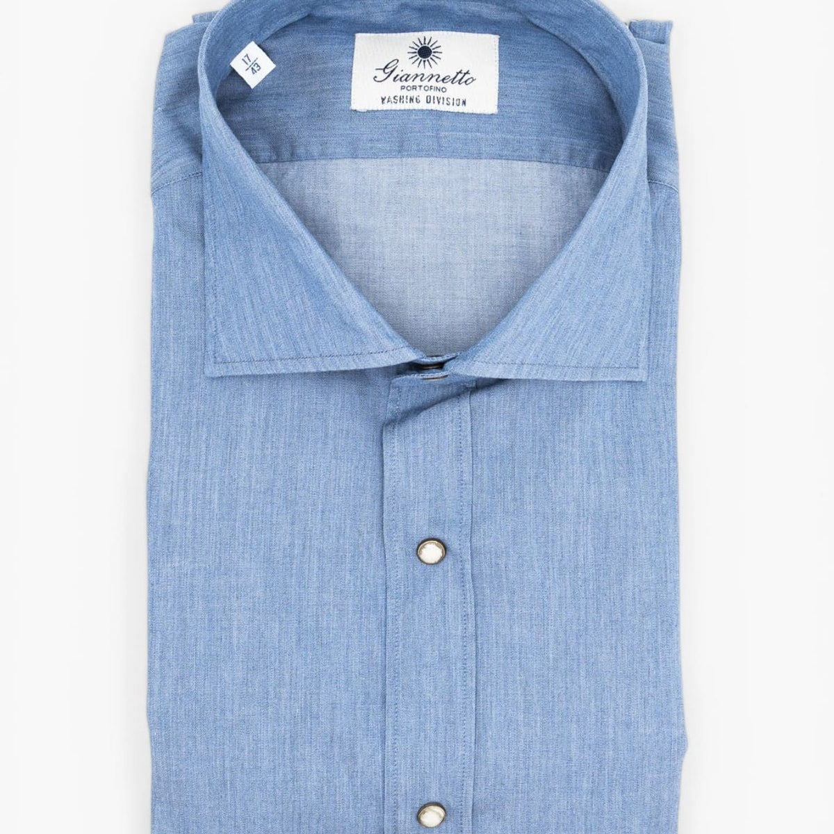 GIANNETTO PORTOFINO Camicia Denim Light SLIM FIT | Guarino Store