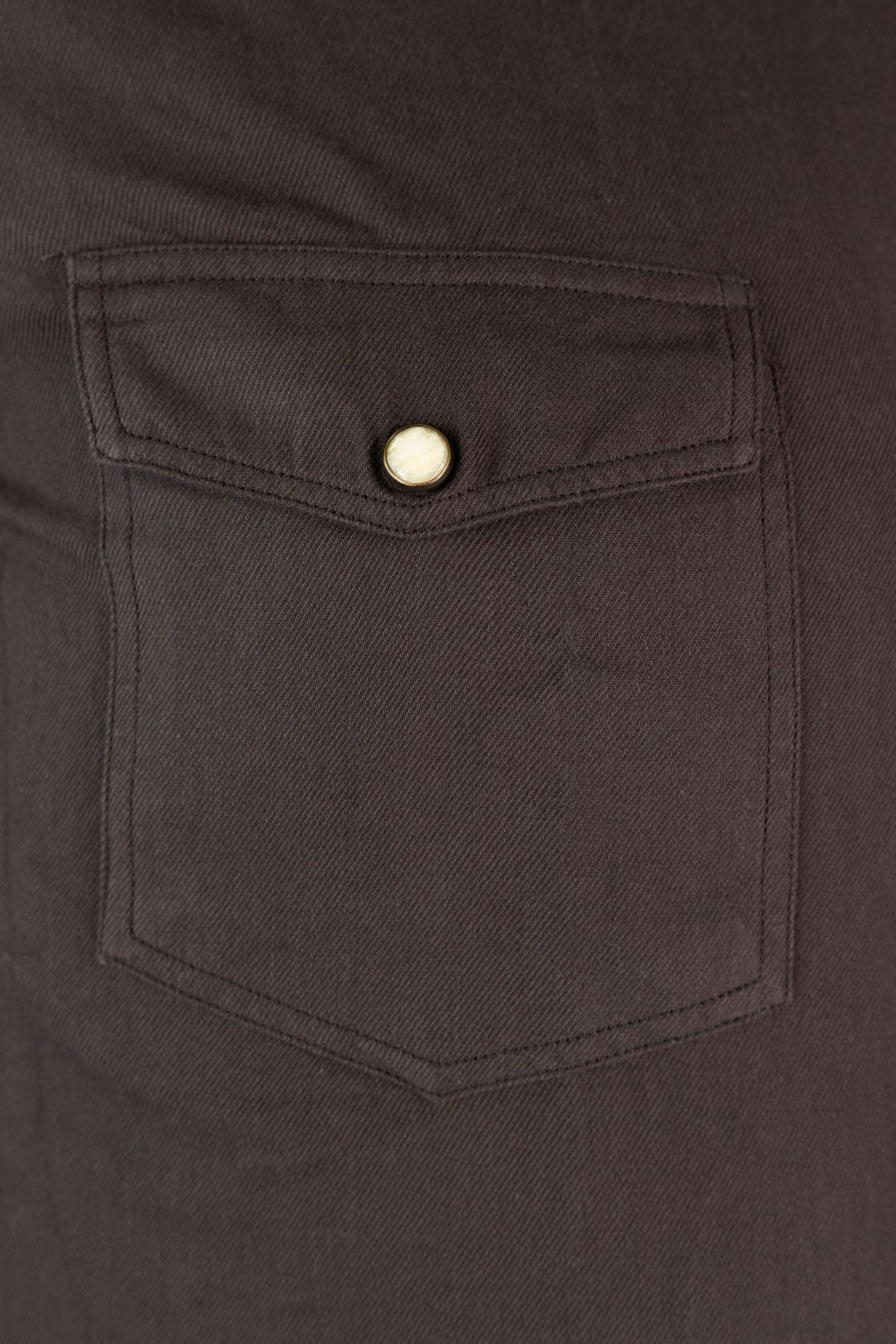 GIANNETTO PORTOFINO Camicia Texana Cotone Moro SLIM FIT