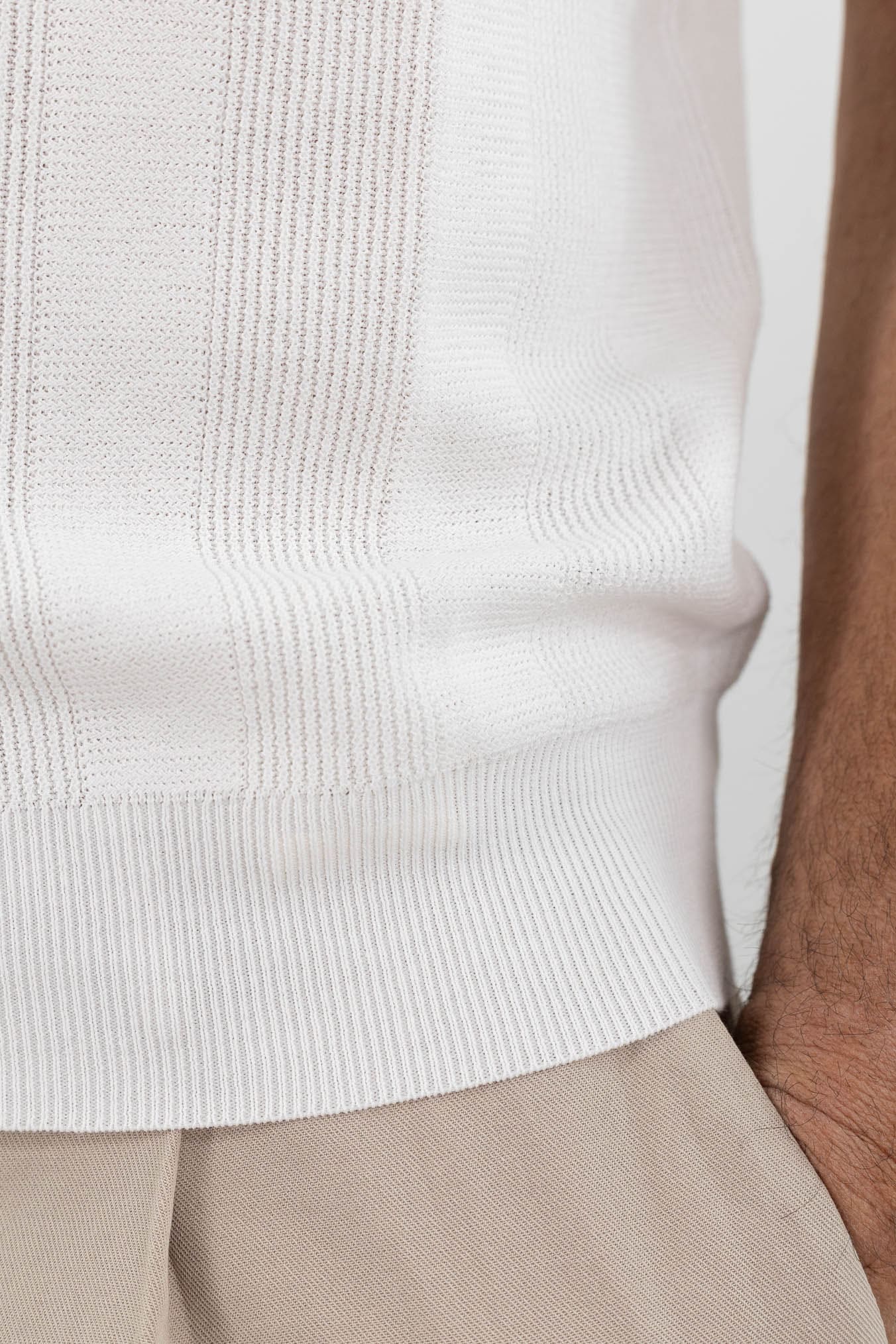 GUARINO Polo Skipper Calciatore Bianco