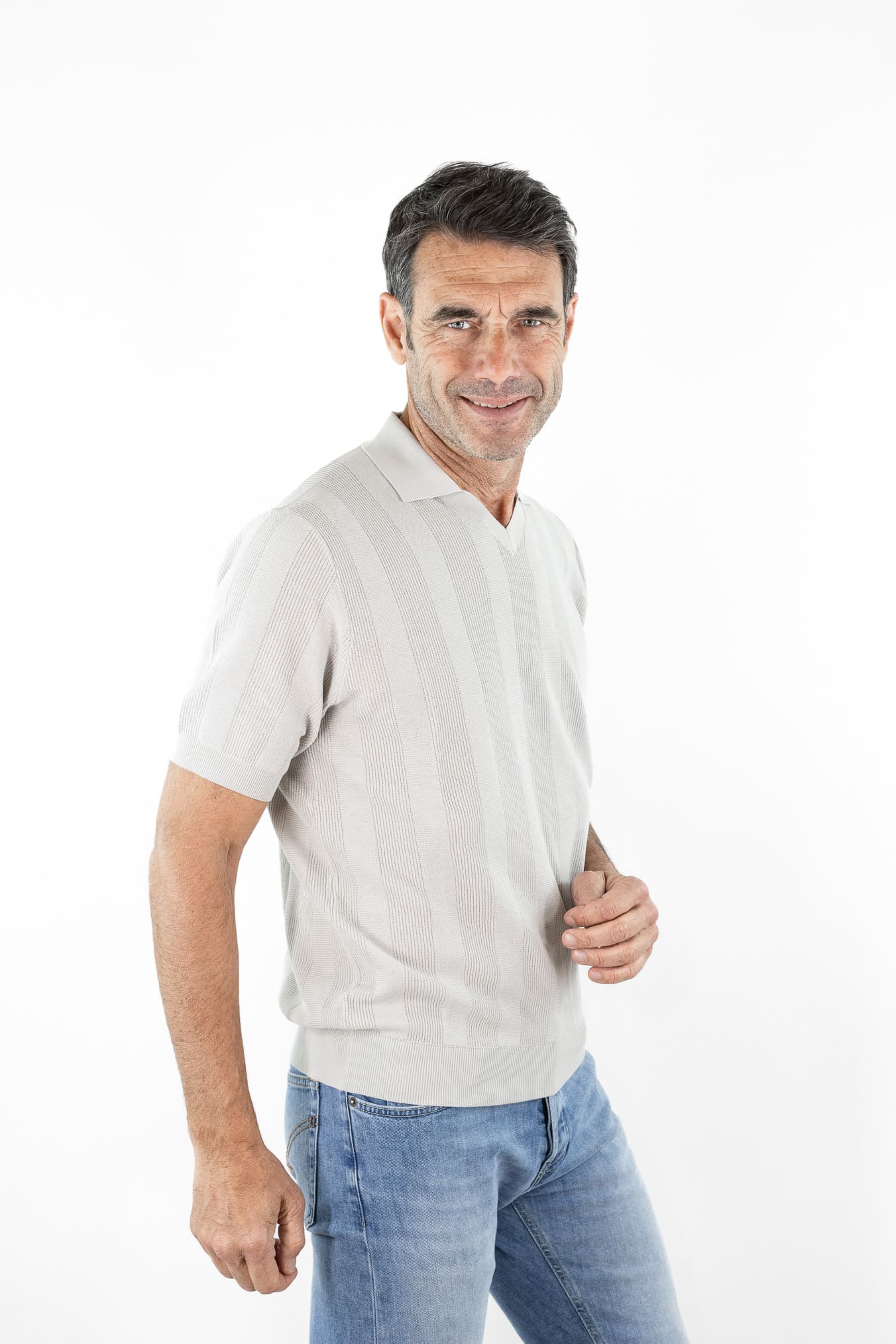 GUARINO Polo Skipper Calciatore Beige Sabbia