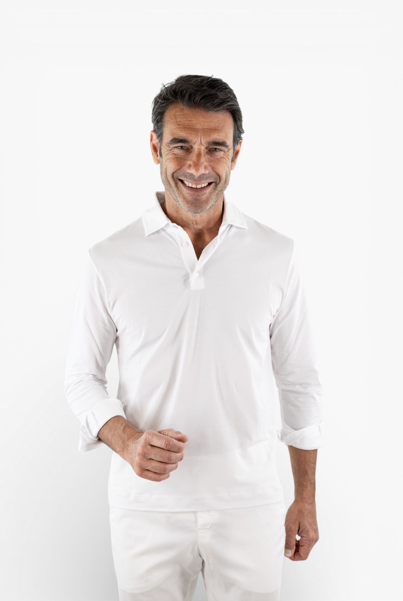 GUARINO Polo Cotone "Ossigeno" Bianco