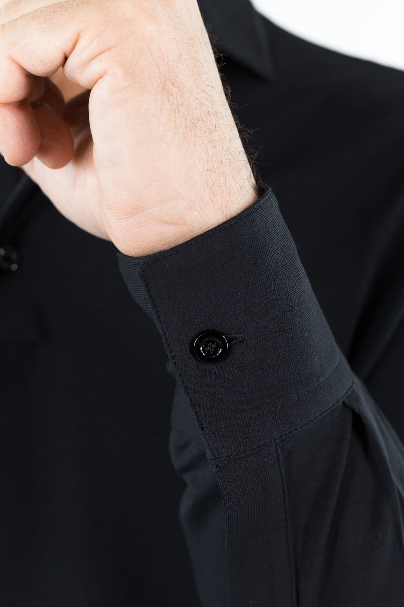 GUARINO Polo Cotone "Ossigeno" Nero