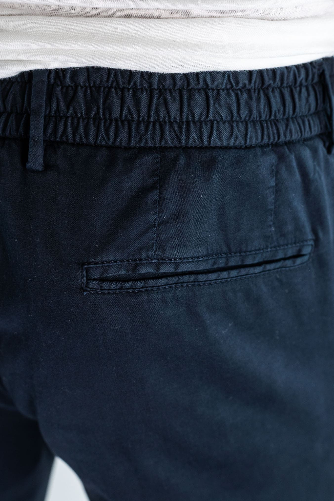 GUARINO Pantaloni Supersoft Coulisse Stretch Blu