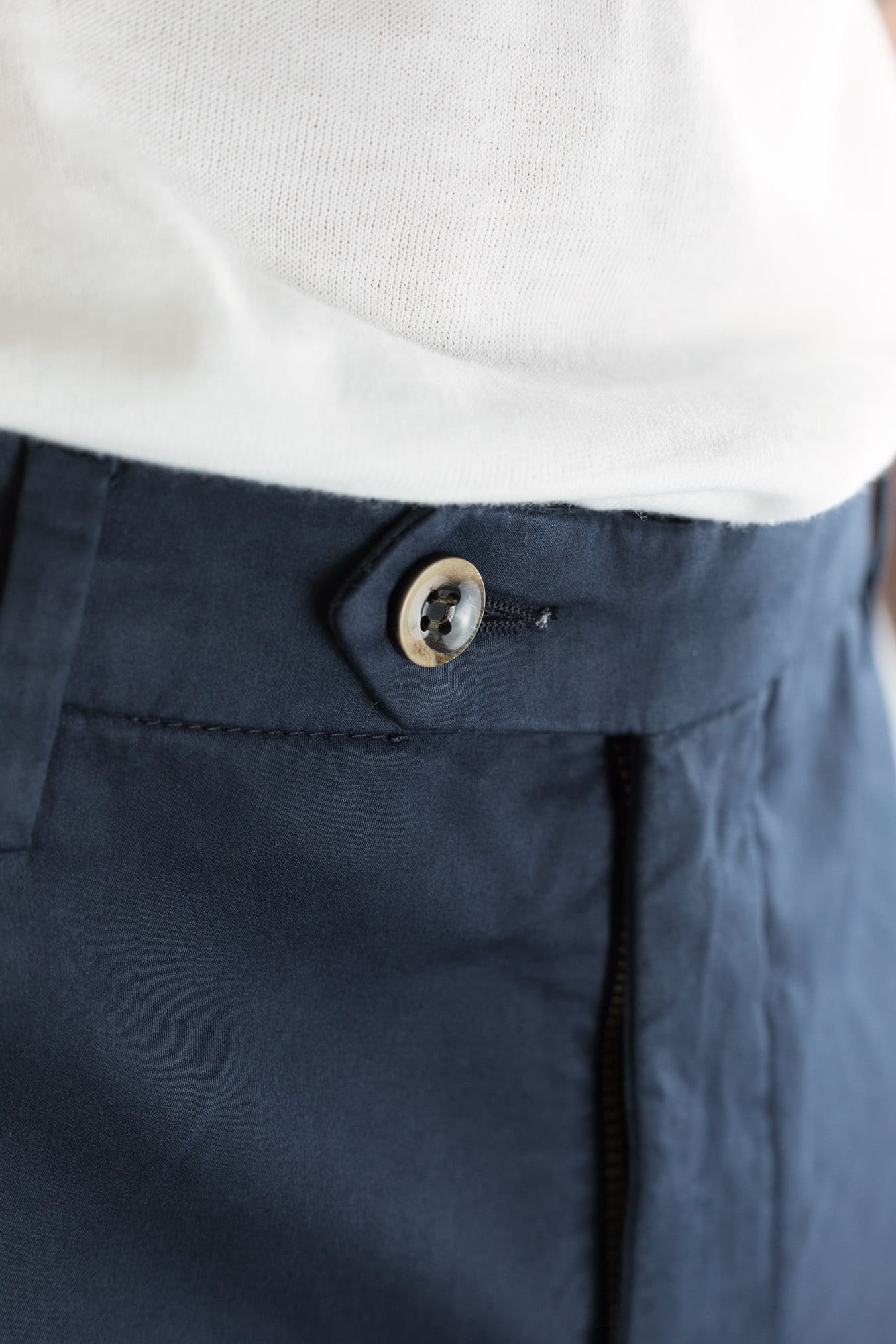 GUARINO Pantaloni Supersoft Cotone Seta Blu