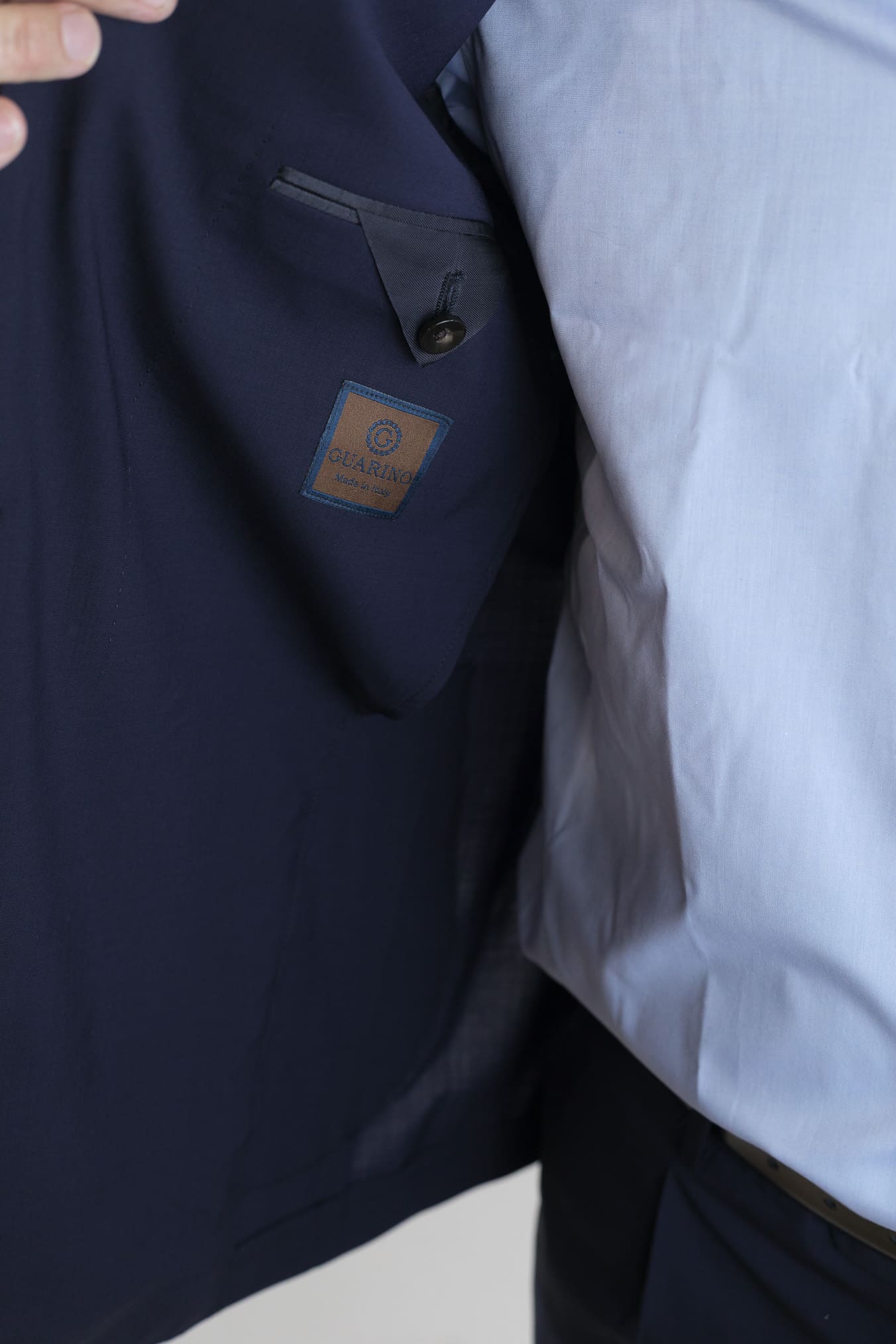 GUARINO Abito Lana Super 130's Blu