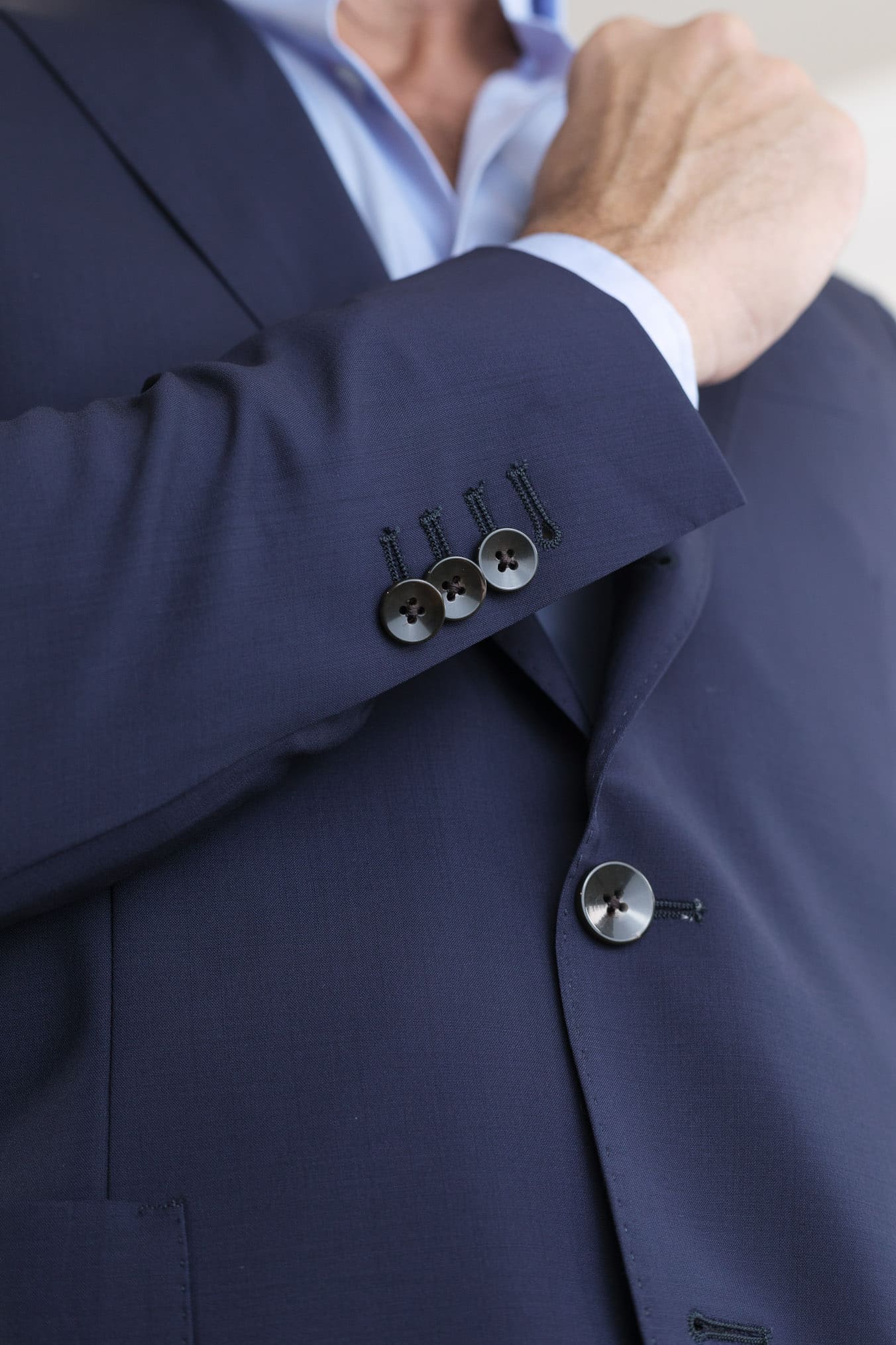 GUARINO Abito Lana Super 130's Blu