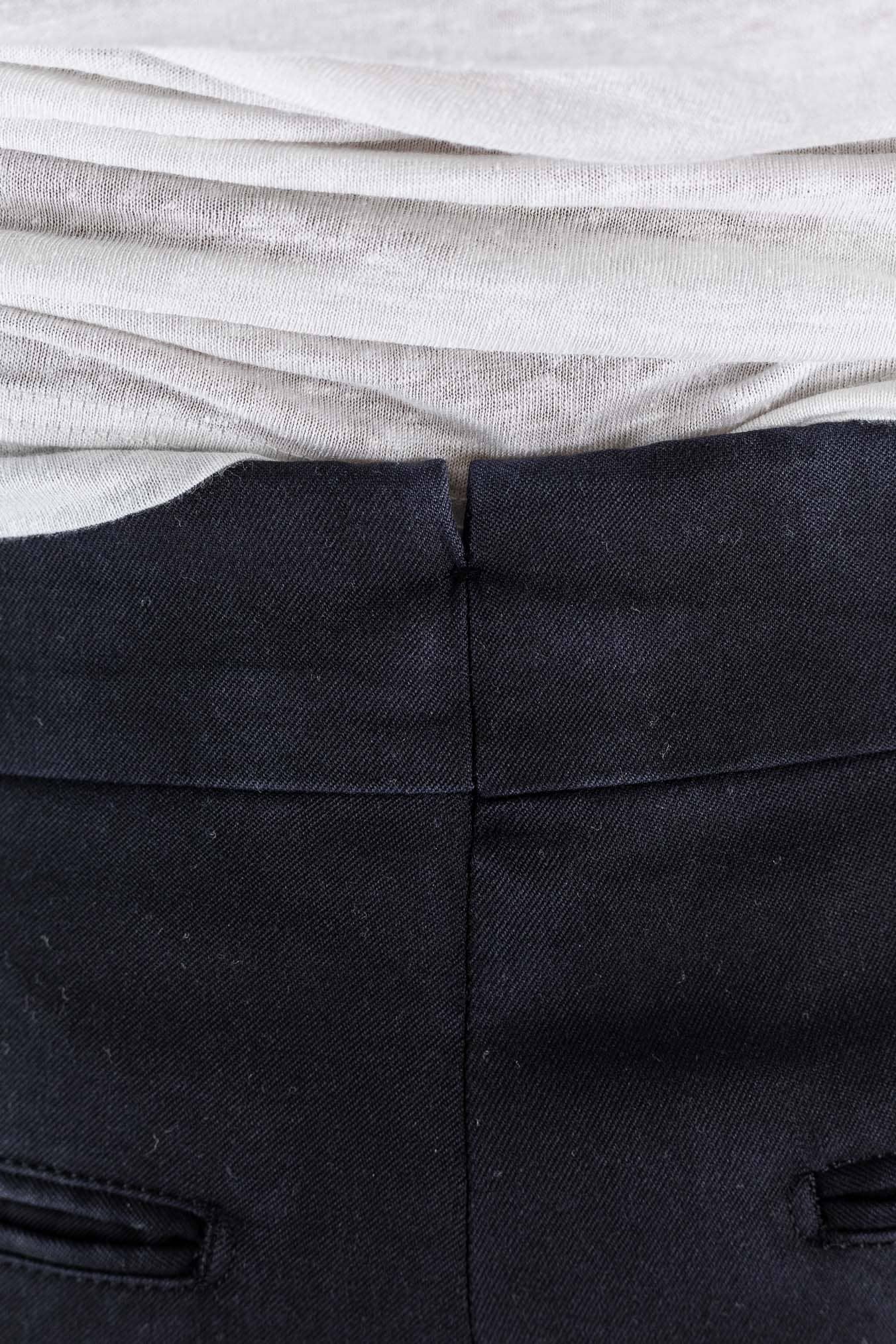 GUARINO Pantaloni Doppia Fibbia Vita Alta Blu