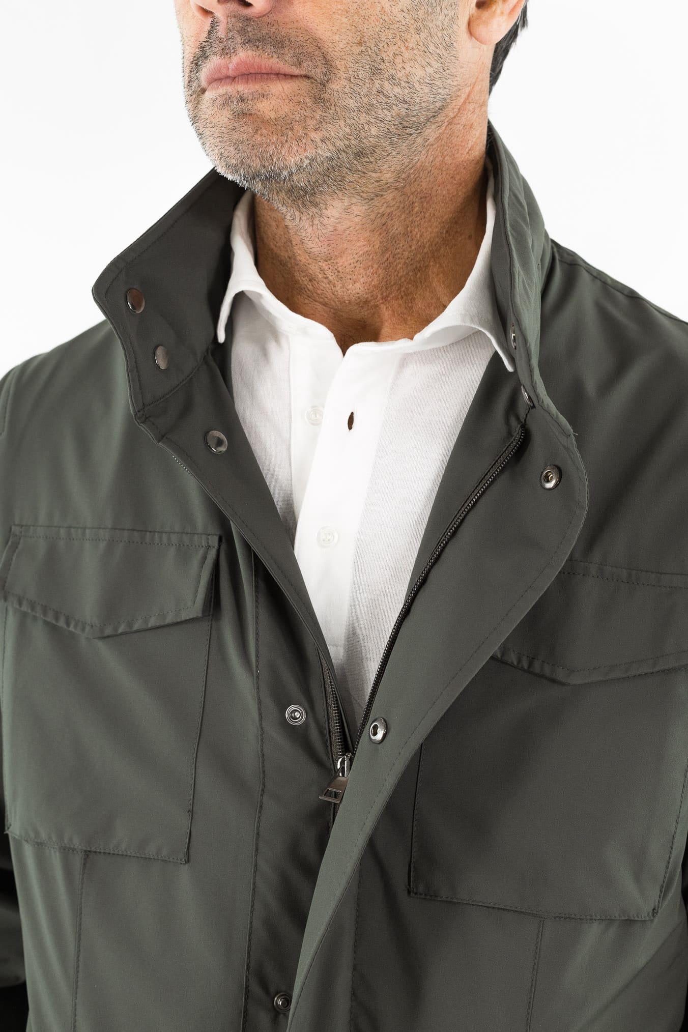 GUARINO Field Jacket Packable Water & Wind Proof Verde