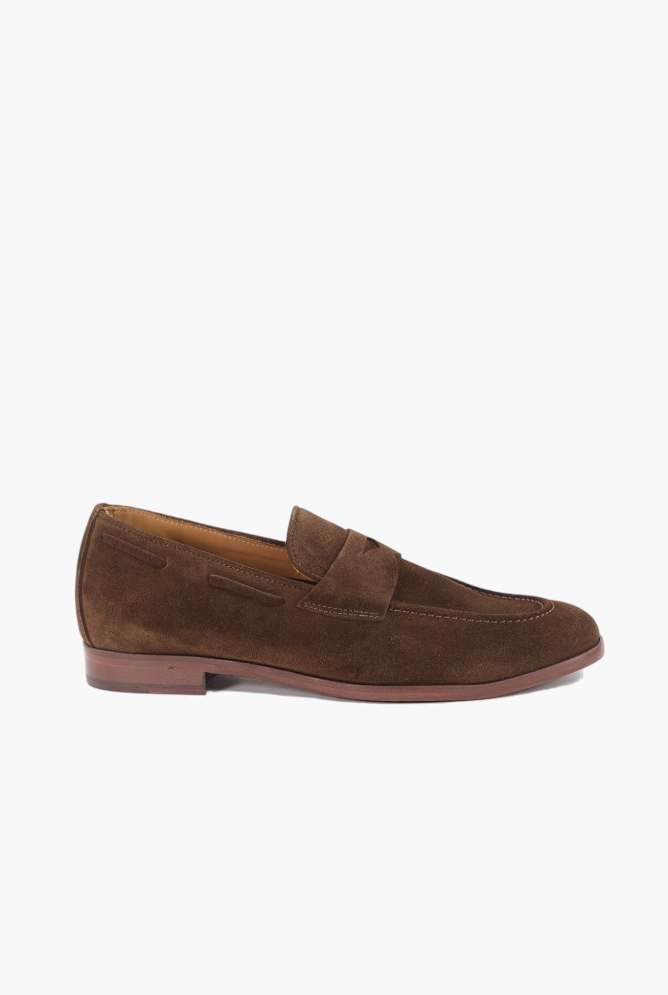 GUARINO Mocassini Suede Mascherina Marrone