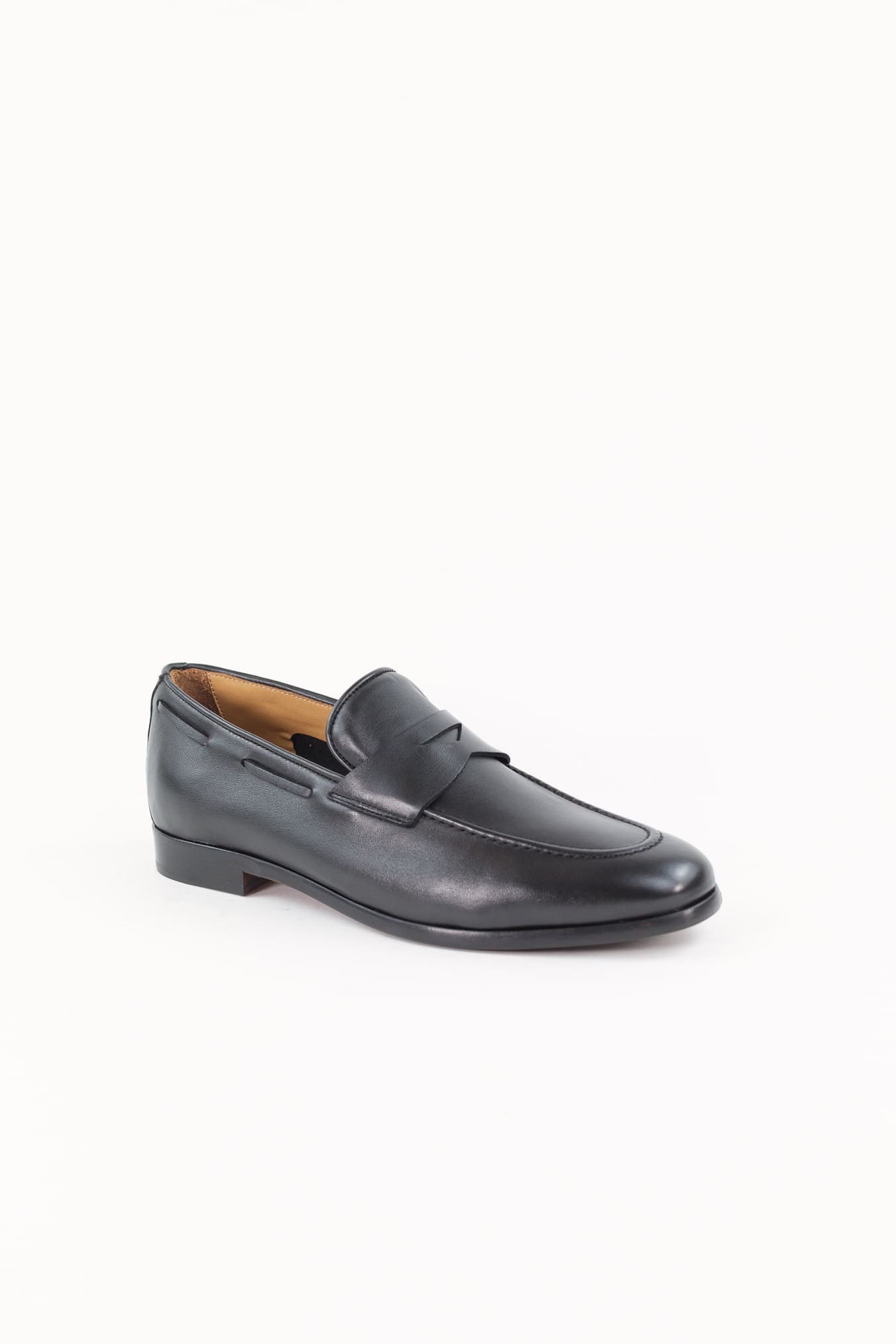 GUARINO Mocassini Pelle Fascetta Nero