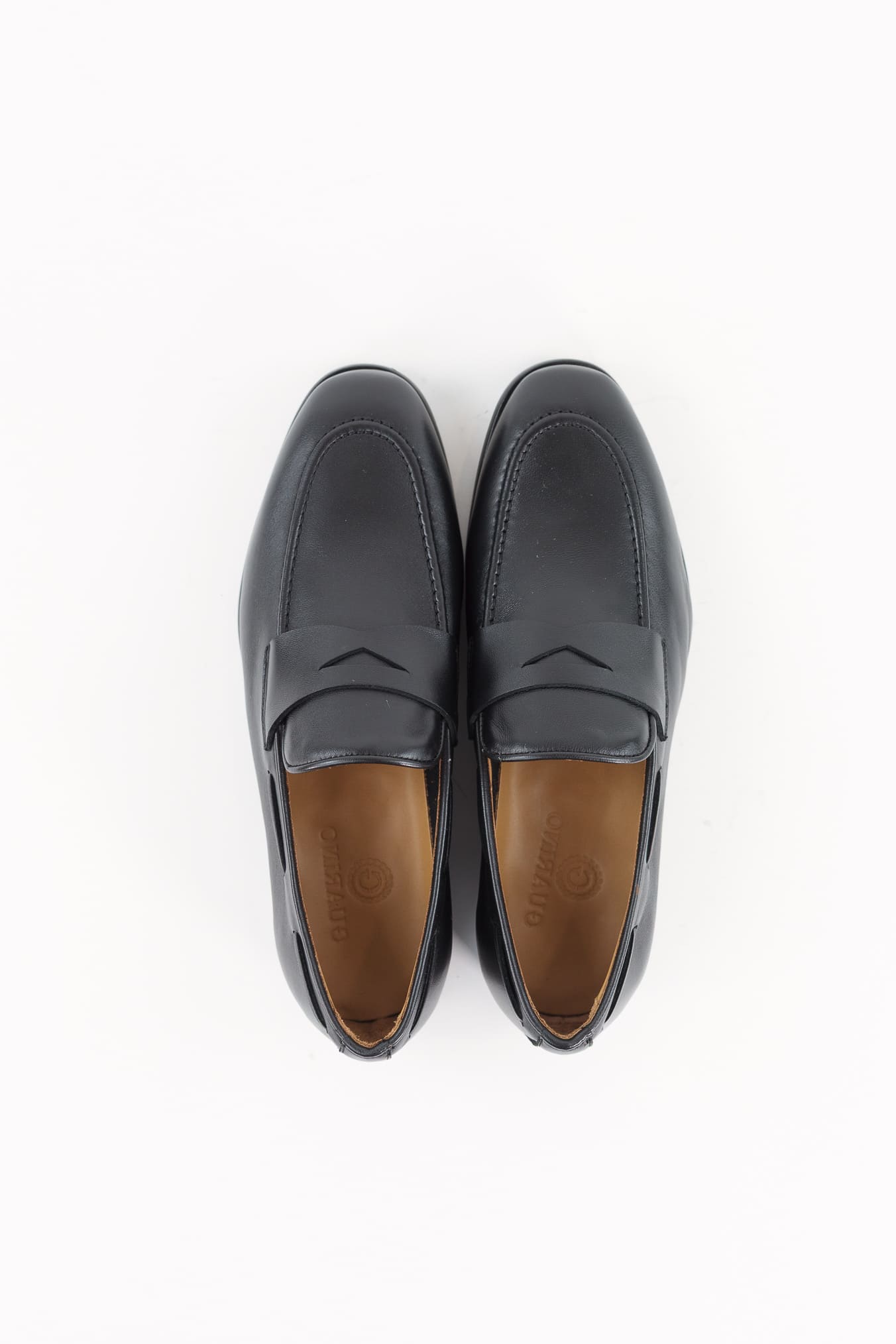 GUARINO Mocassini Pelle Fascetta Nero