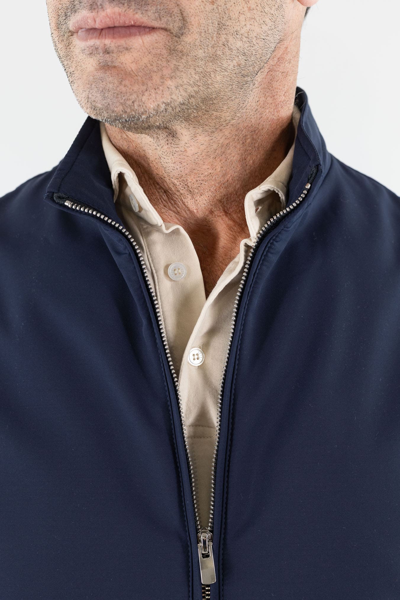 GUARINO Gilet Storm System® Loro Piana Blu