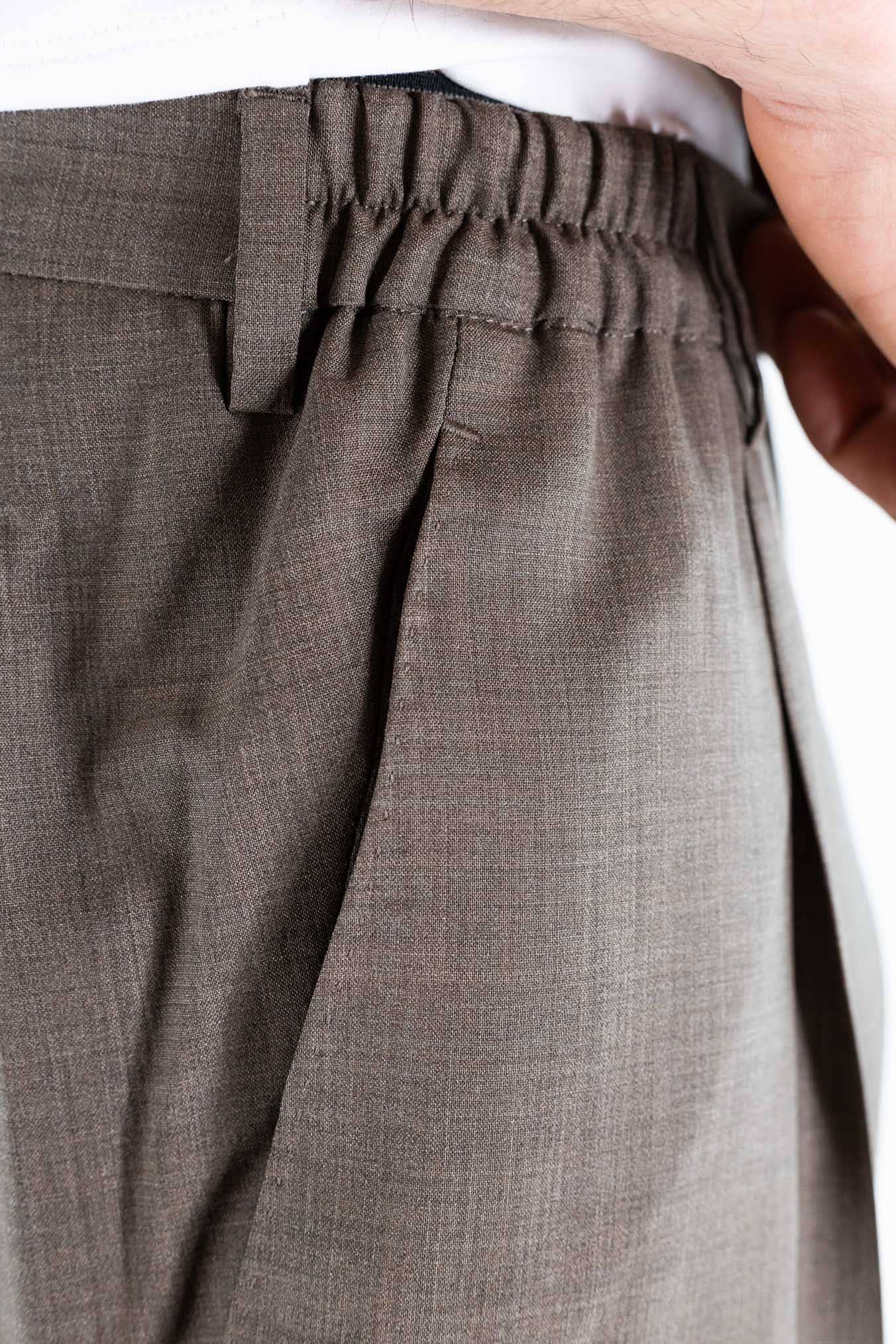 GUARINO Pantaloni Fresco Lana Pinces Comfort Fit