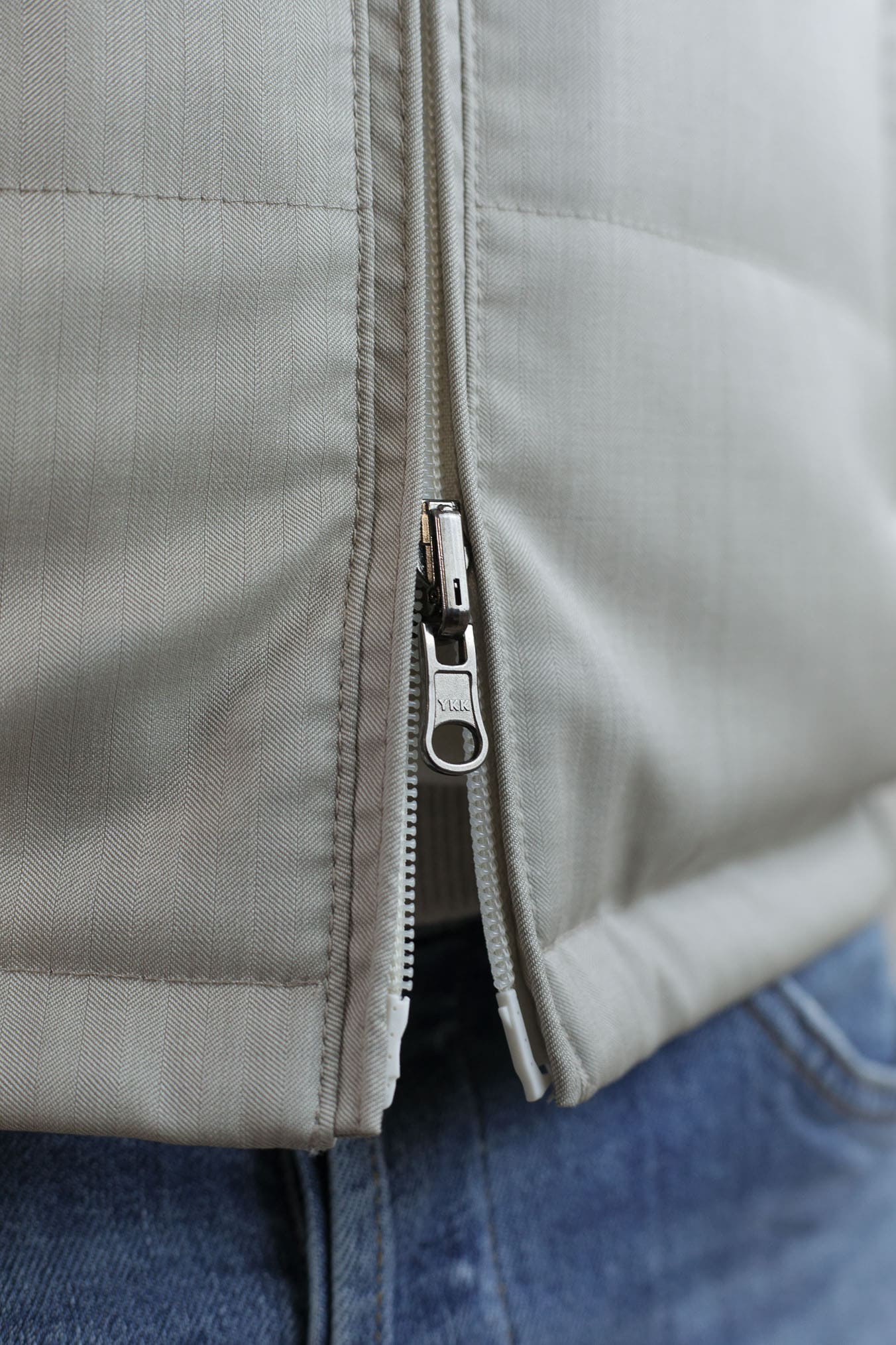 GUARINO Gilet Reversibile Vitale Barberis Beige e Bianco