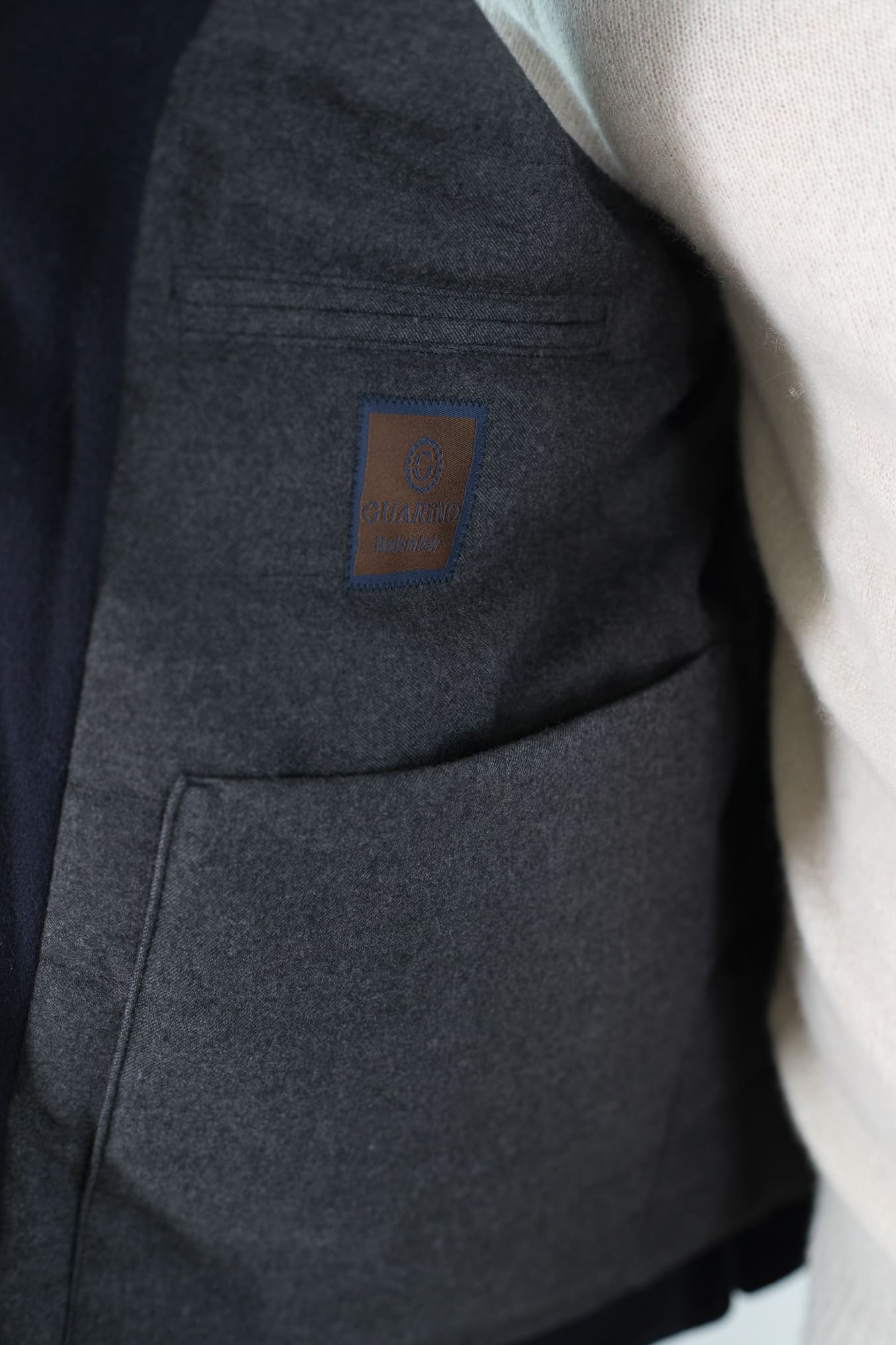 GUARINO Gilet Cashmere Loro Piana Blu