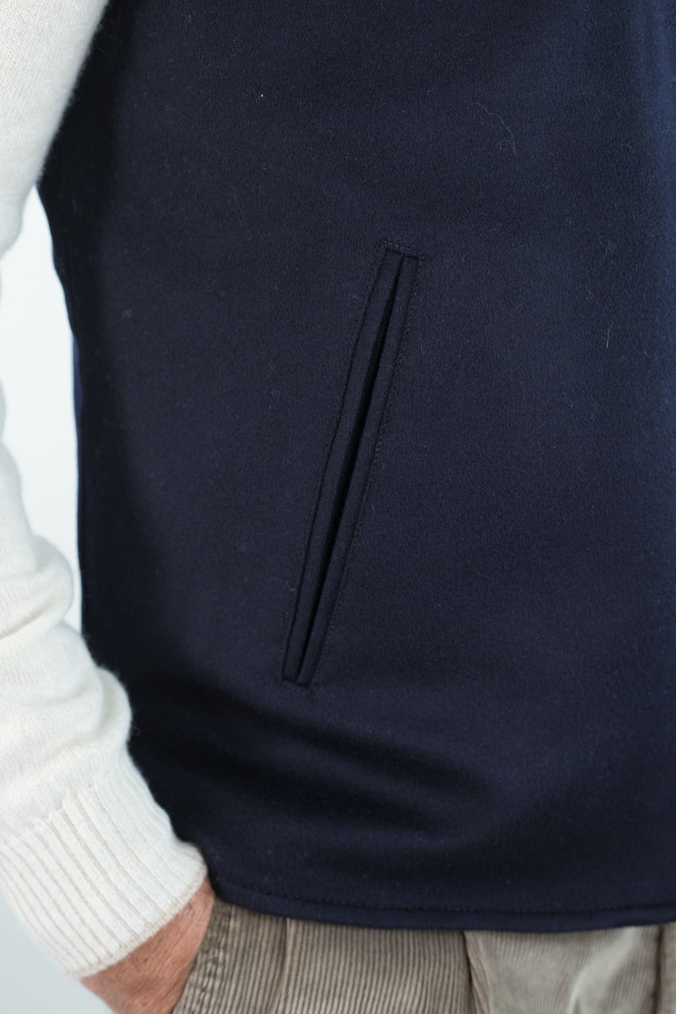 GUARINO Gilet Cashmere Loro Piana Blu