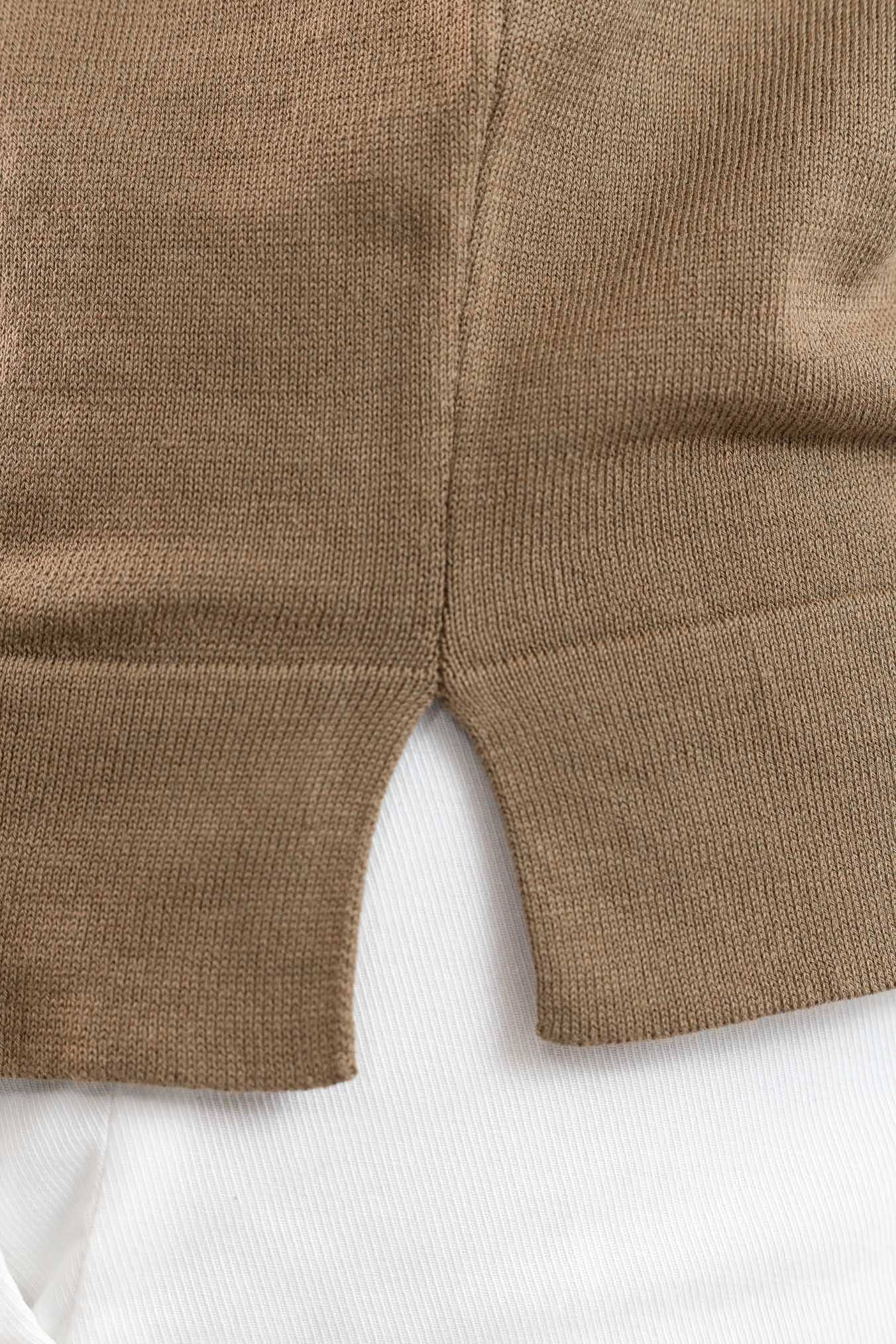 GUARINO Polo Skipper Cotone Crêpe Cammello