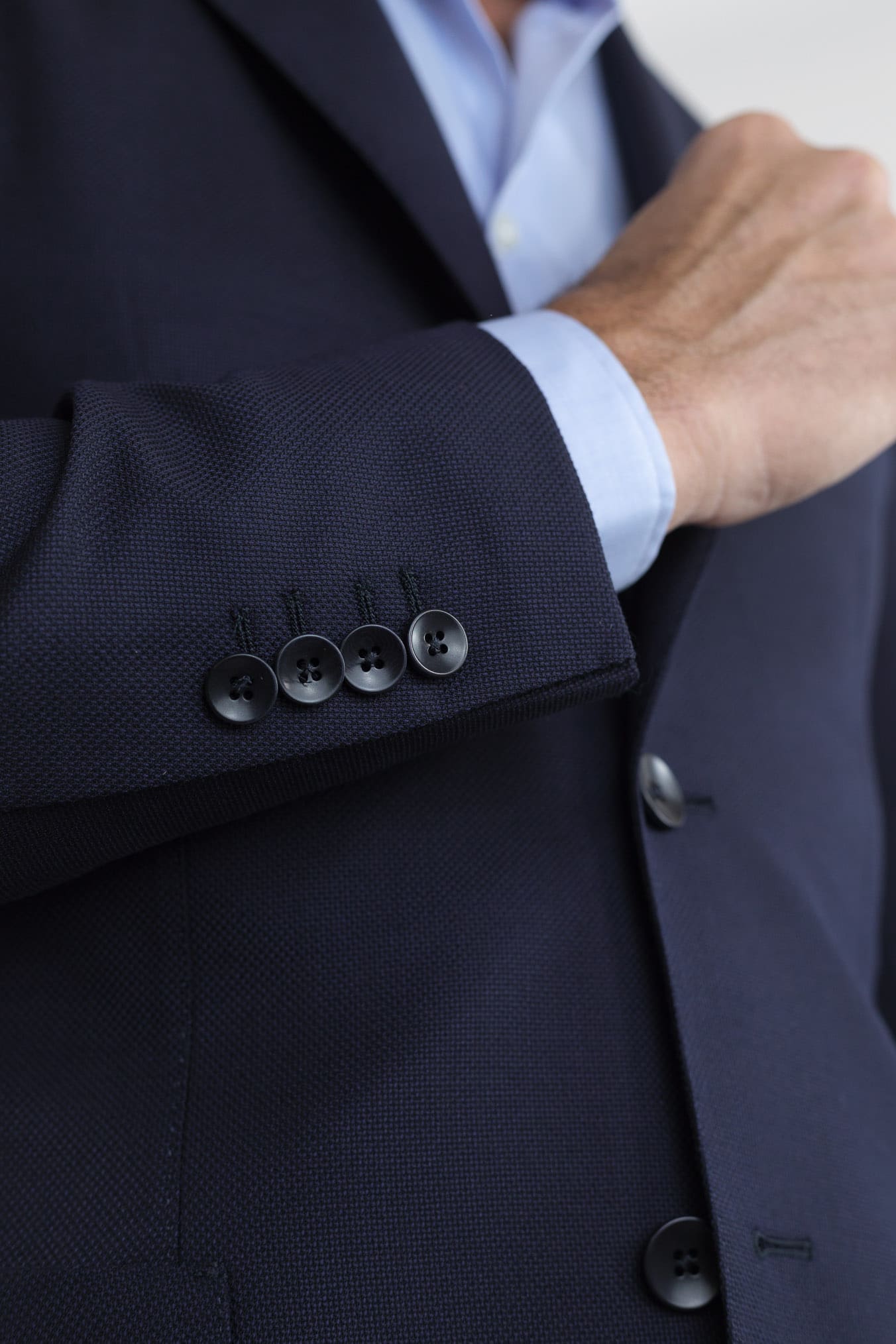 GUARINO Giacca Hopsack Blu