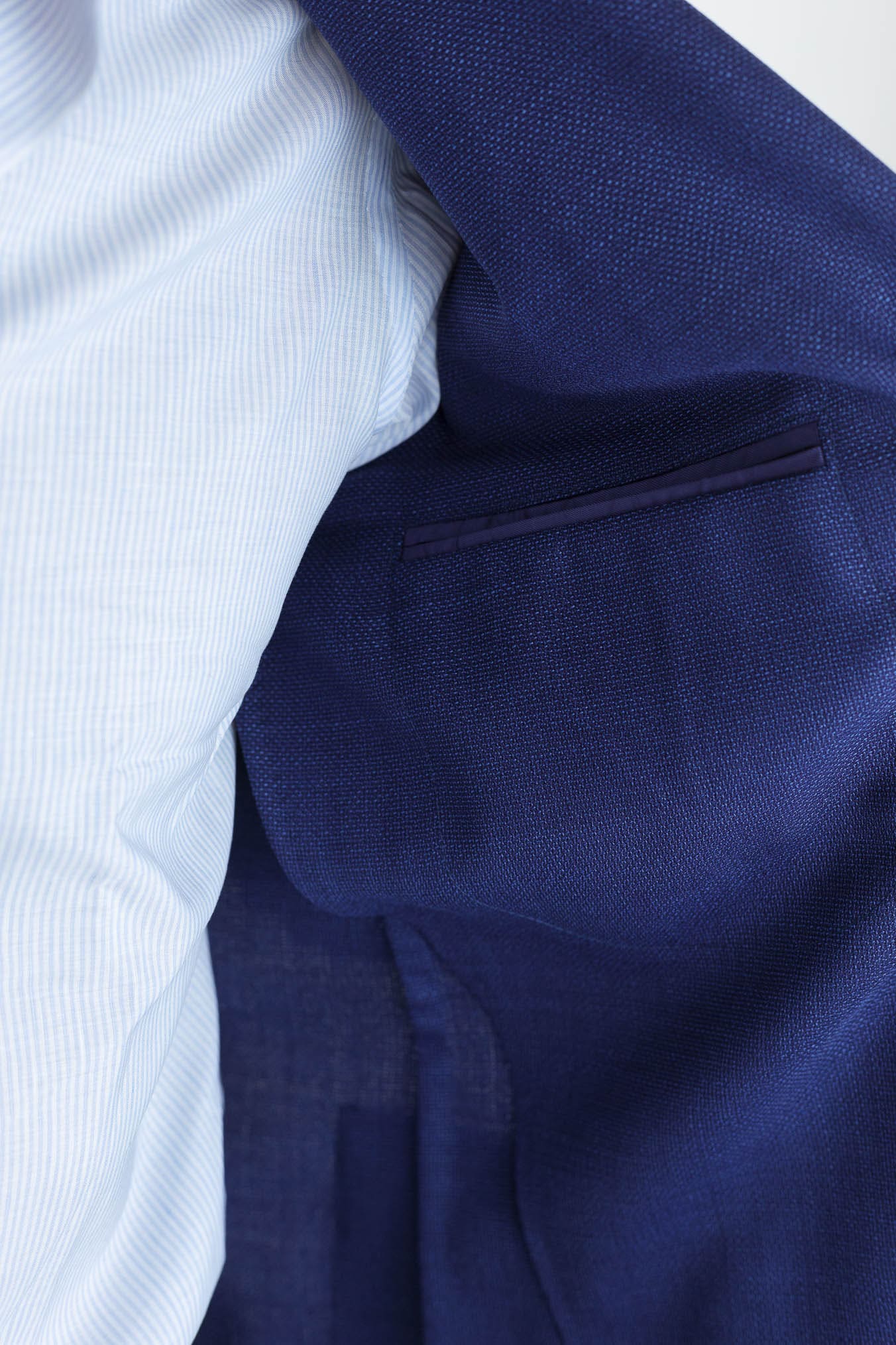 GUARINO Giacca Hopsack Blu Chiaro