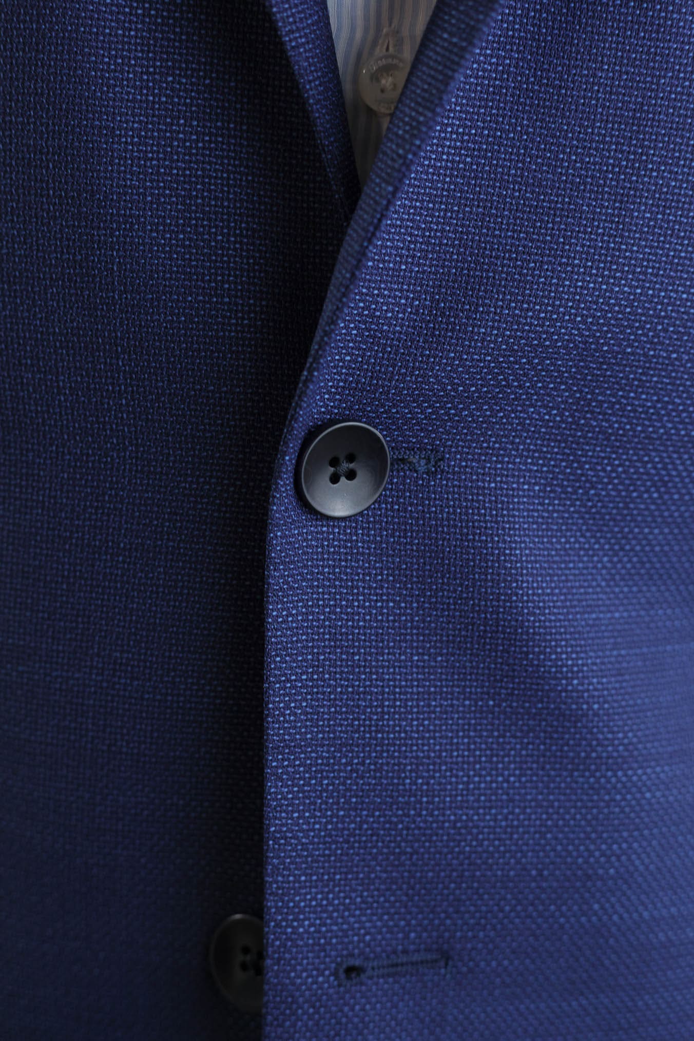 GUARINO Giacca Hopsack Blu Chiaro