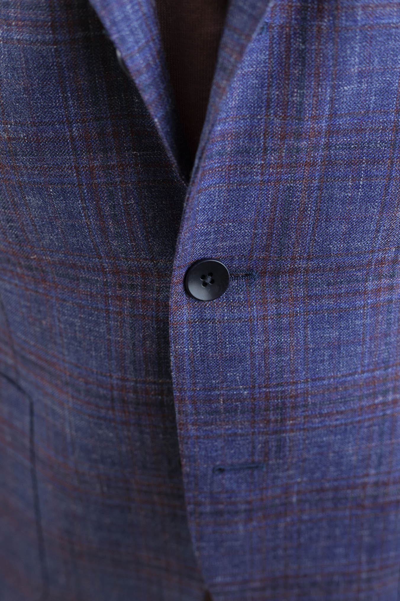 GUARINO Giacca Check Blu e Bordeaux