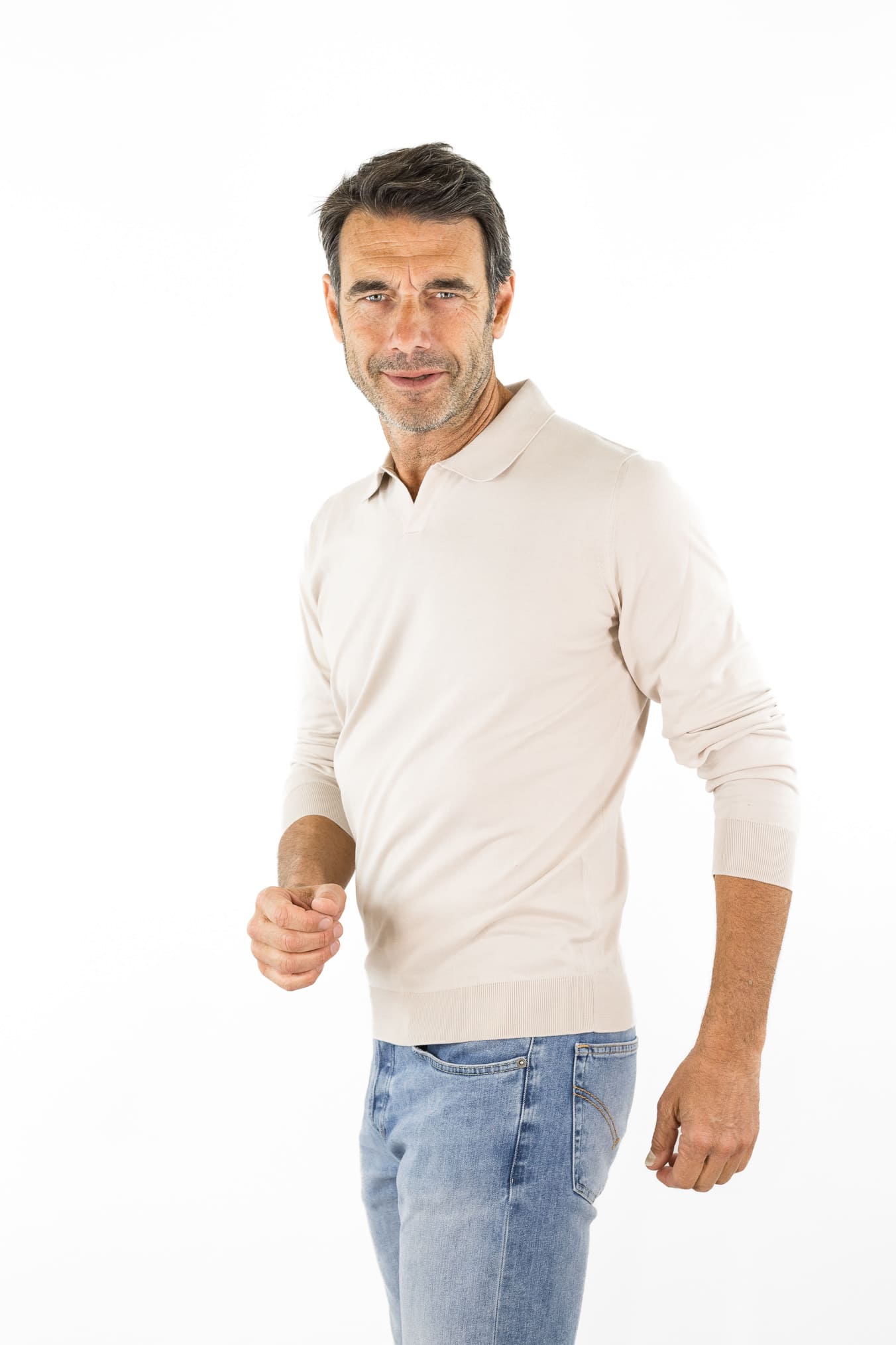 GUARINO Polo Skipper Cotone Sea Island Beige
