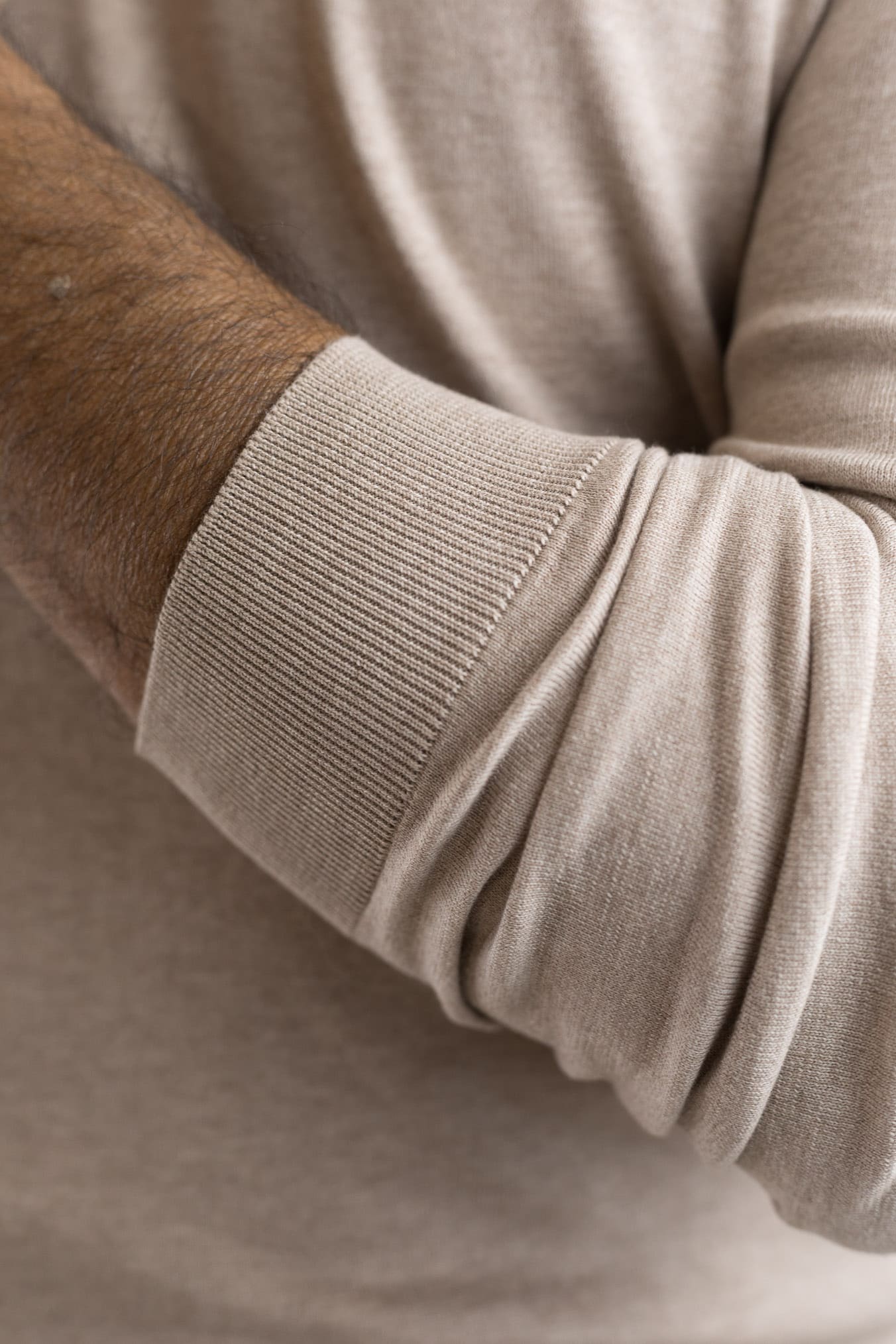 GUARINO Polo Maniche Lunghe Cotone Sea Island Corda