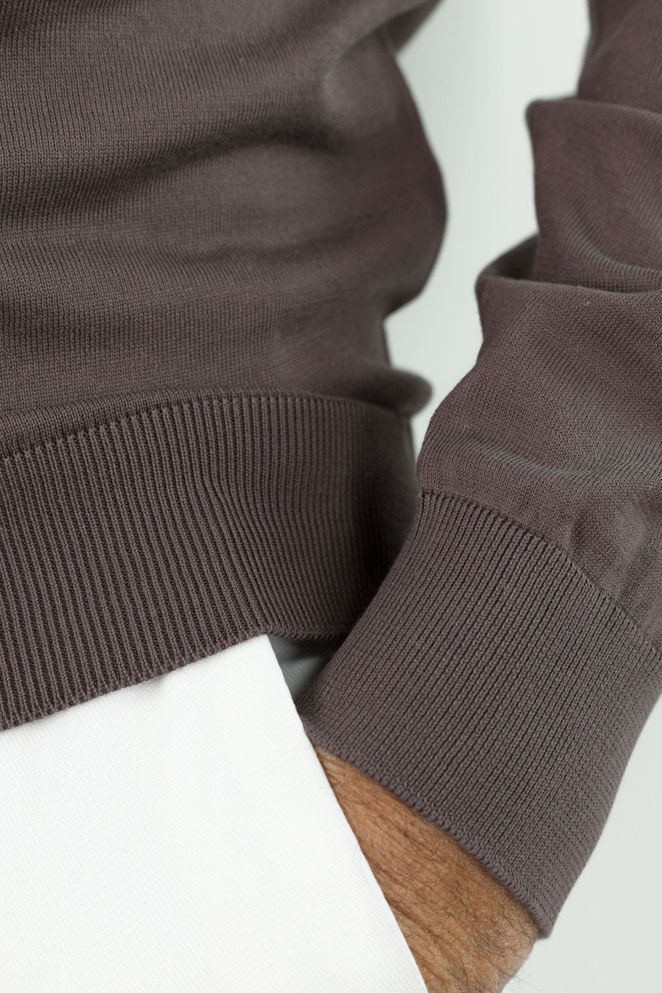 GUARINO Polo Skipper Cotone Sea Island Cioccolato