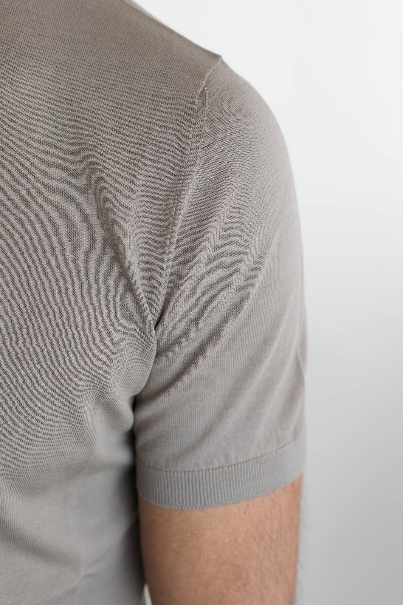 GUARINO Girocollo Maniche Corte Pima Cotton Beige