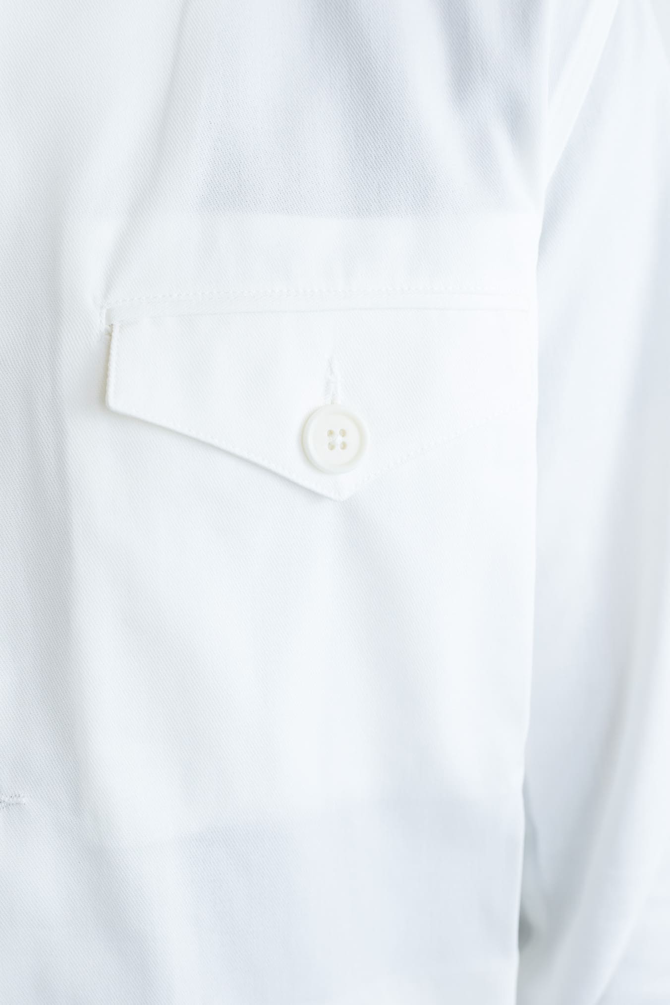 HINDUSTRIE Overshirt Cotone Crepe Bianco