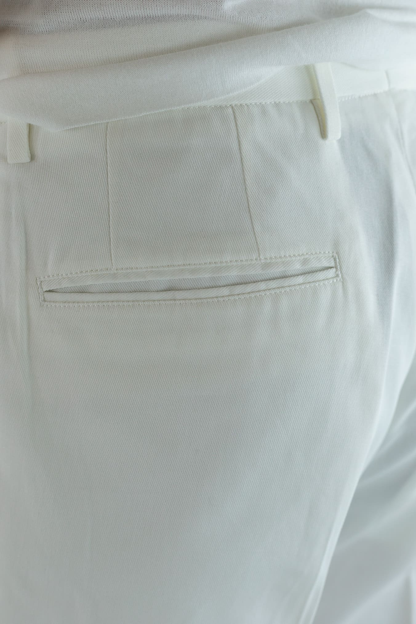 HINDUSTRIE Pantaloni Cotone Crepe Bianco
