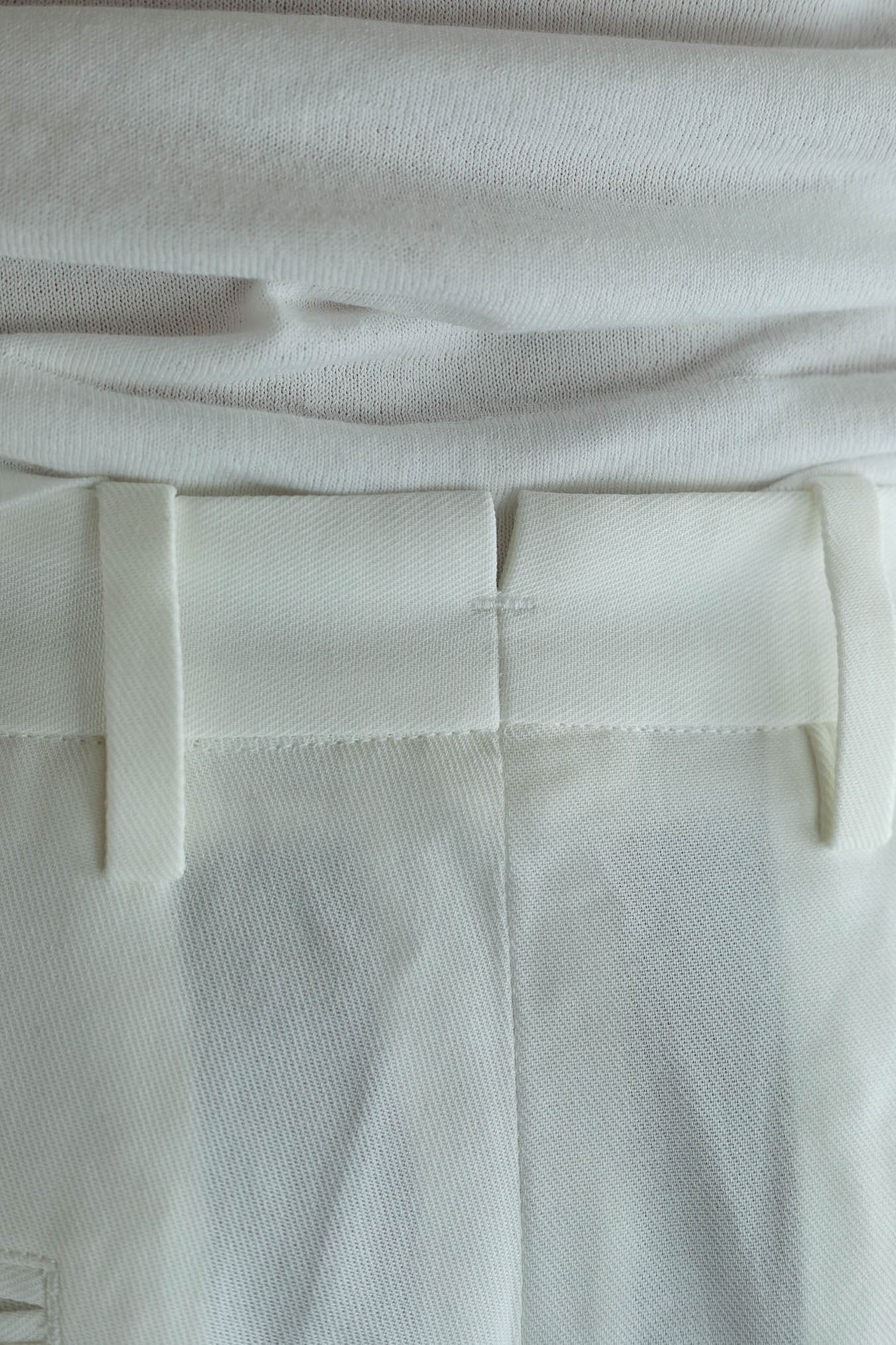 HINDUSTRIE Pantaloni Cotone Crepe Bianco
