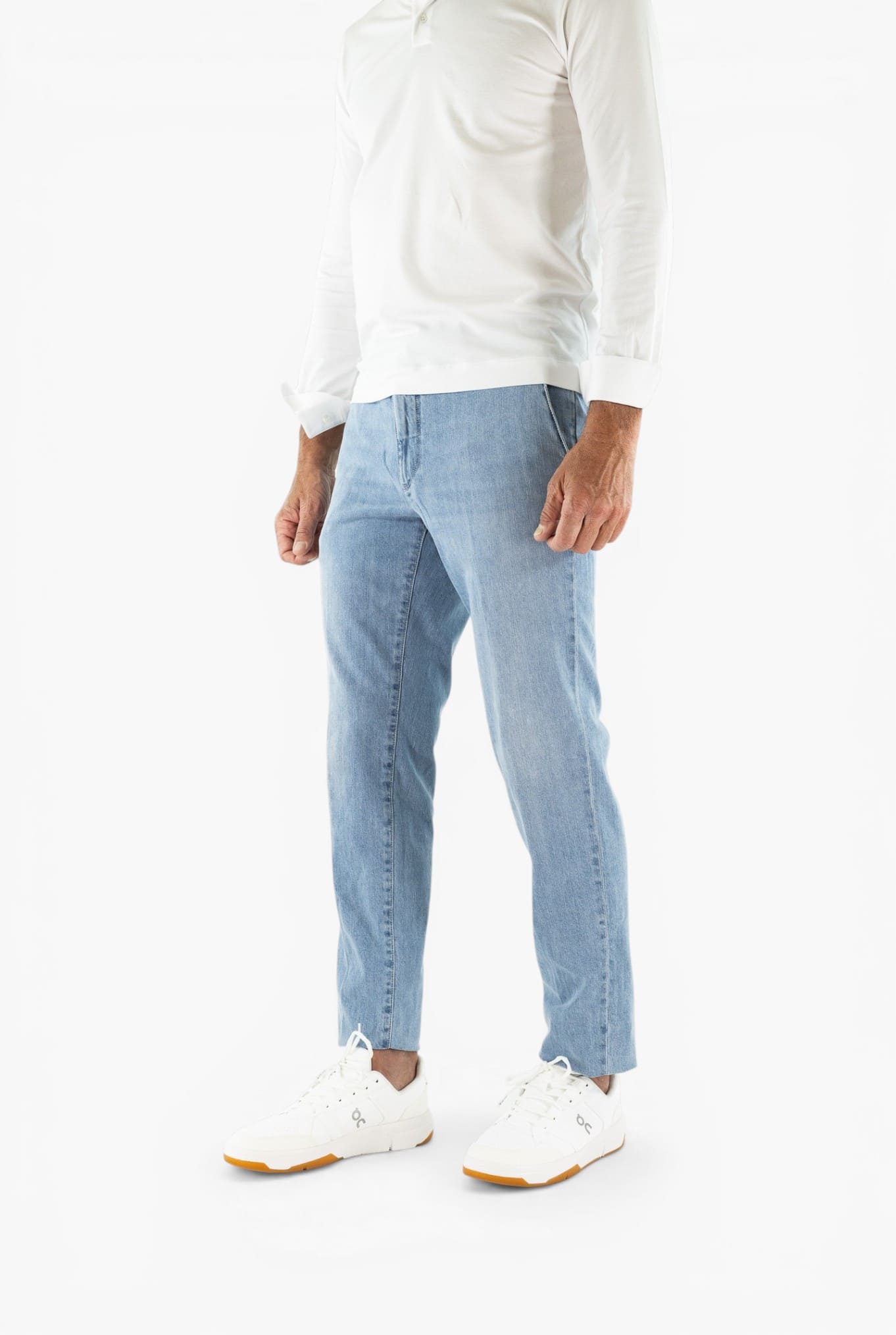 INCOTEX Pantaloni Jeans Sartoriali Denim Chiaro