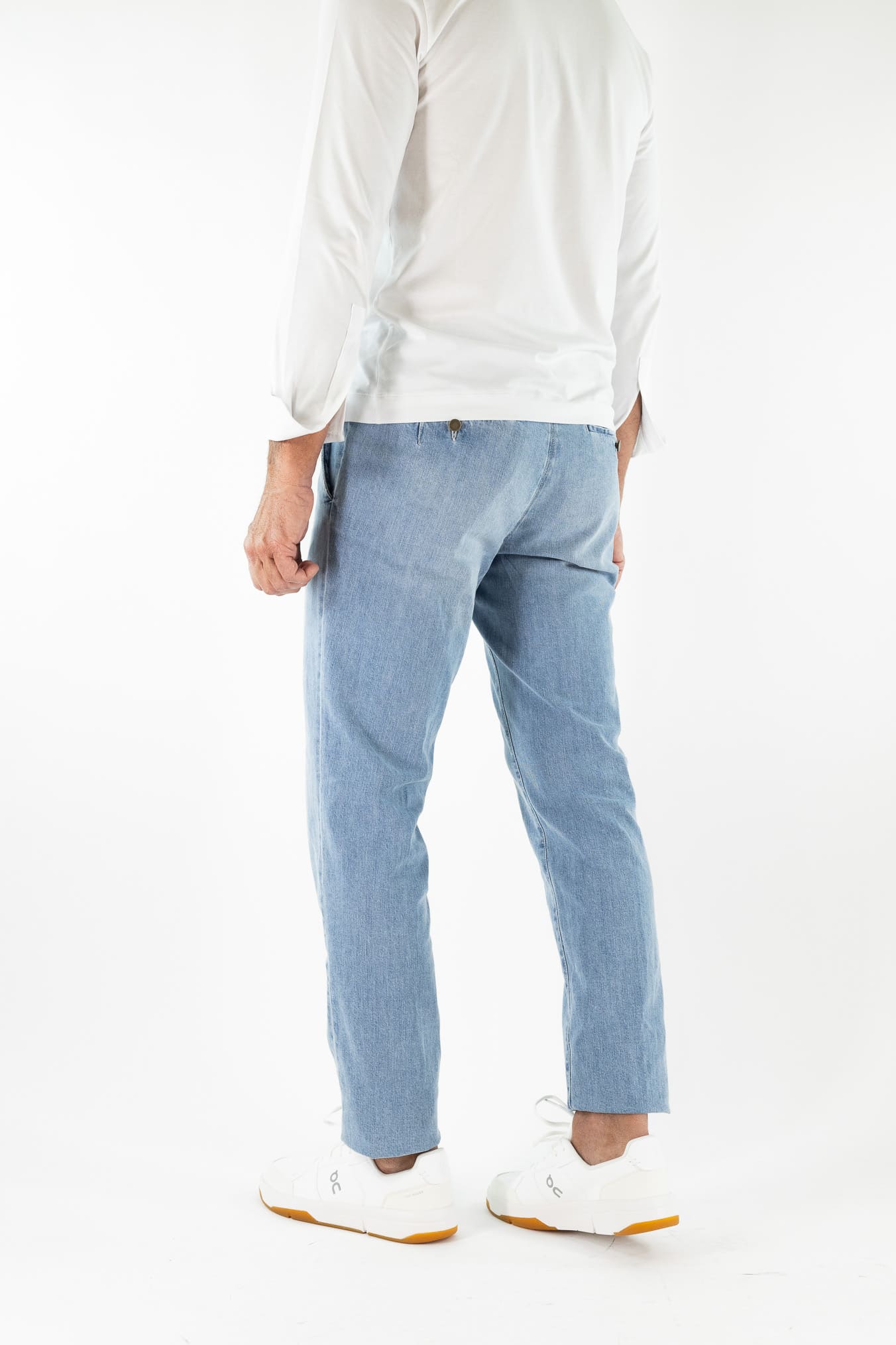 INCOTEX Pantaloni Jeans Sartoriali Denim Chiaro