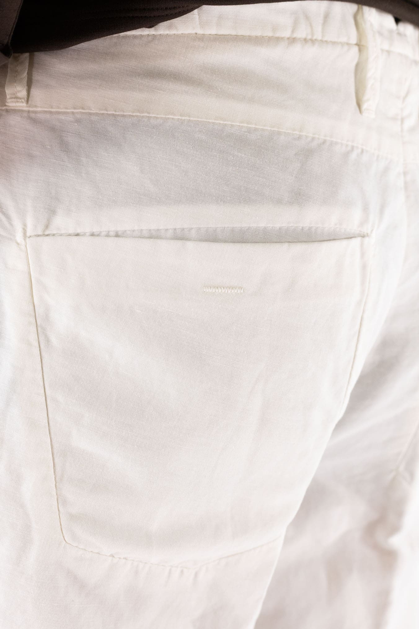 INCOTEX Pantaloni Sartoriali Lino Cotone Bianco