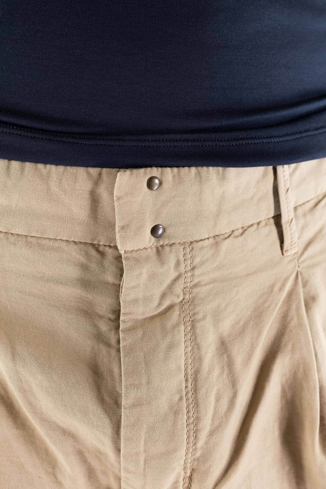 INCOTEX Pantaloni Sartoriali Lino Cotone Beige